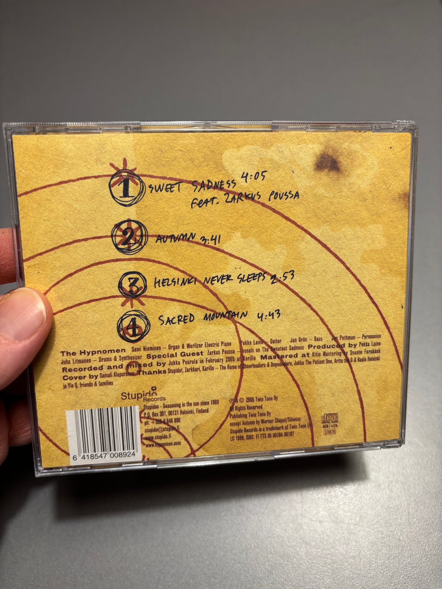 The Hypnomen: Seasons Of The Mind, CD, EP, Only pressing, Stupido Records, Finland 2005