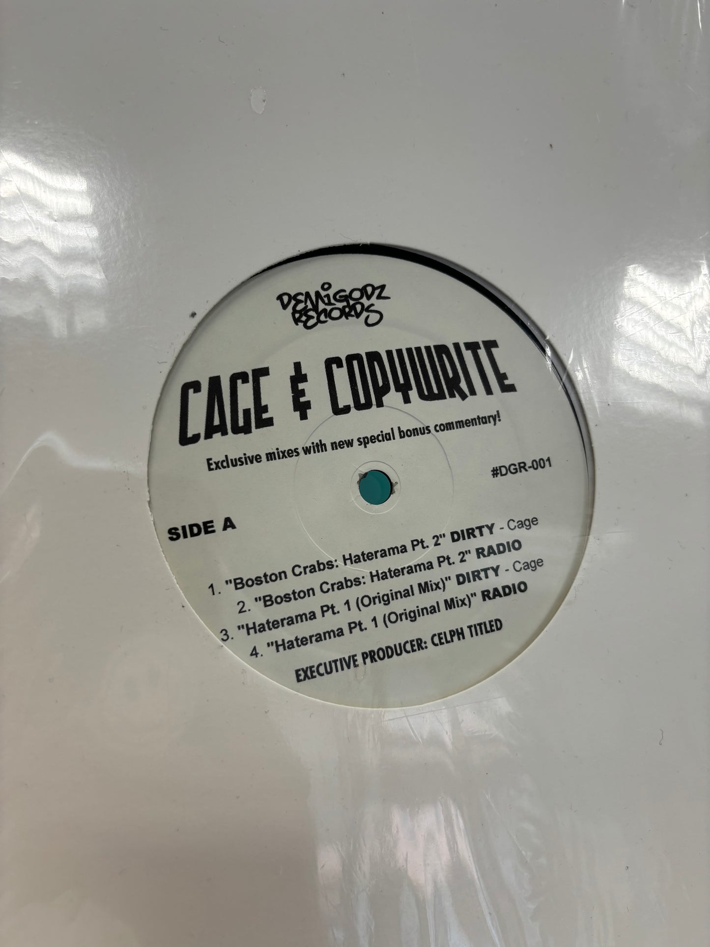 Cage & Copywrite - Boston Crabs: Haterama Pt. 2/Haterama Pt. 1/Boston Baked Bitch, 12inch, EP, Only pressing, Demigodz Records, US 2003