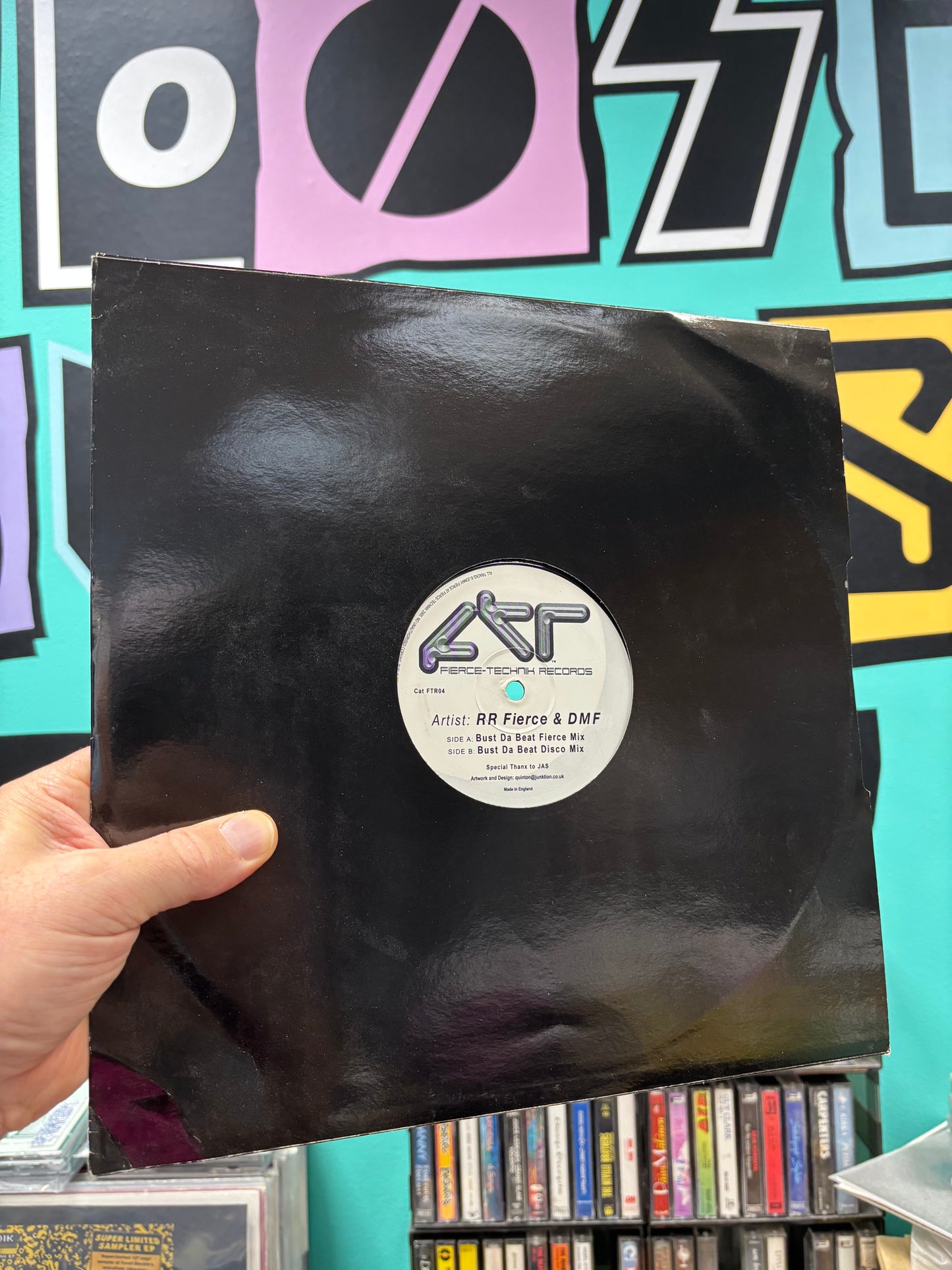 RR Fierce & DMF: Bust Da Beat, 12inch, Only official pressing, Fierce Technik Records, UK 2000