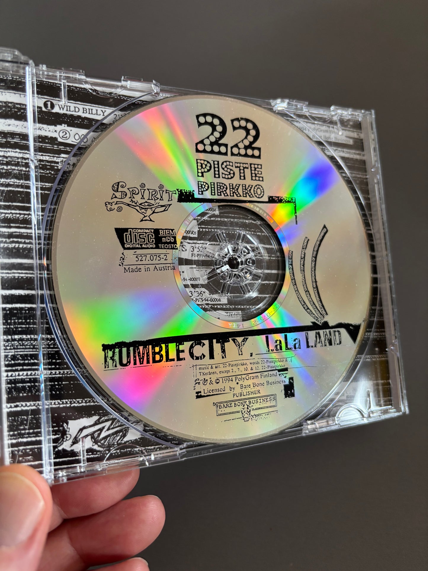 22 Pistepirkko: Rumble City, LaLa Land, CD, DADC pressing, Spirit, Finland year?