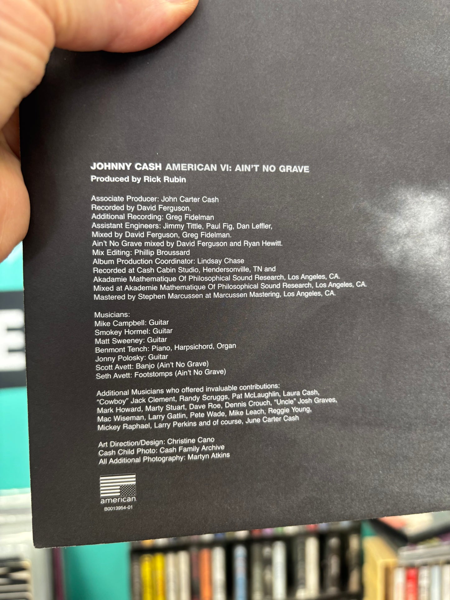 Johnny Cash: American VI: Ain’t No Grave, LP, 1st pressing, American Recordings, US 2010
