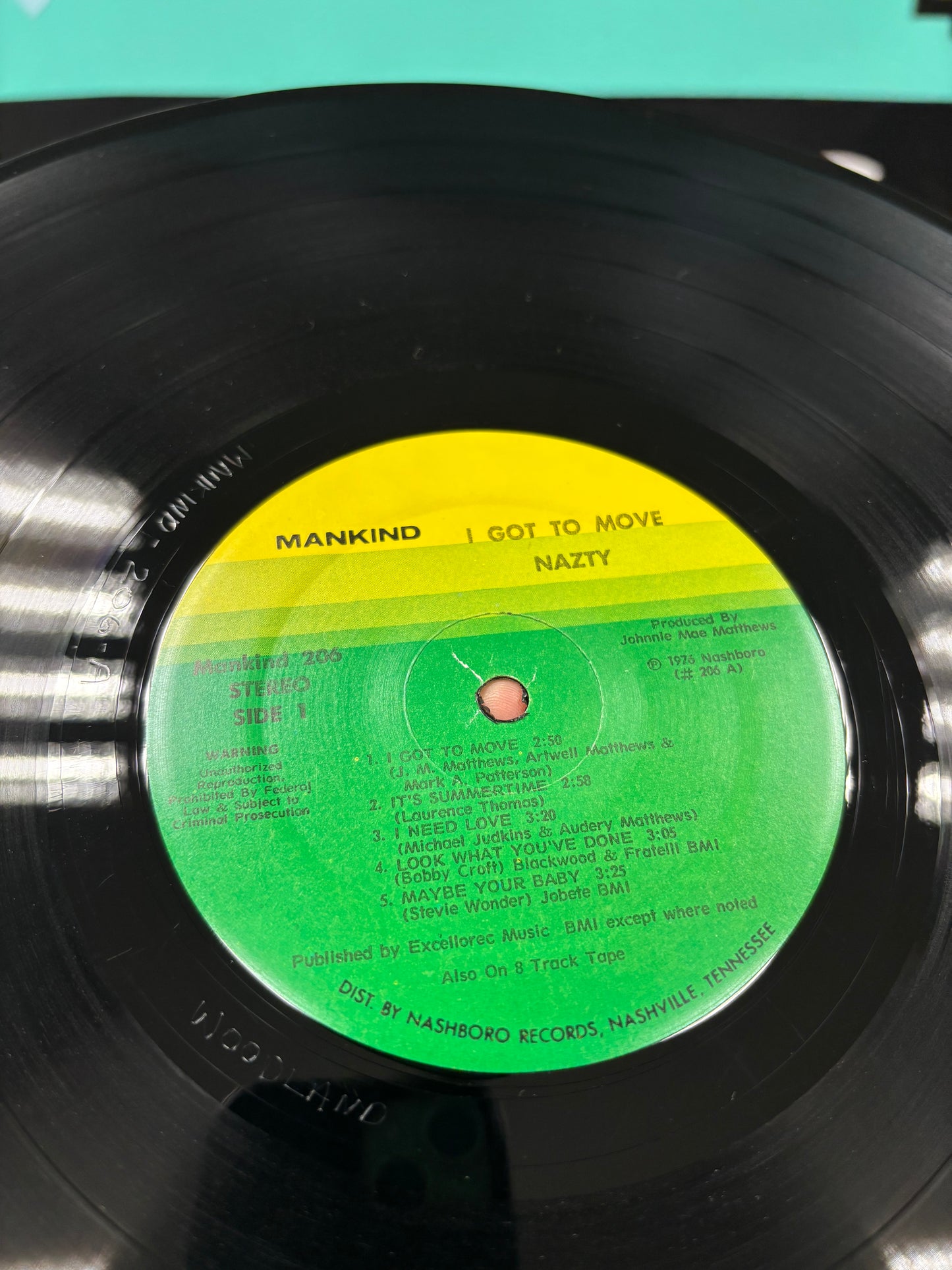 The Nazty: I Got To Move, LP, gatefold, 1st pressing, Mankind, US 1976