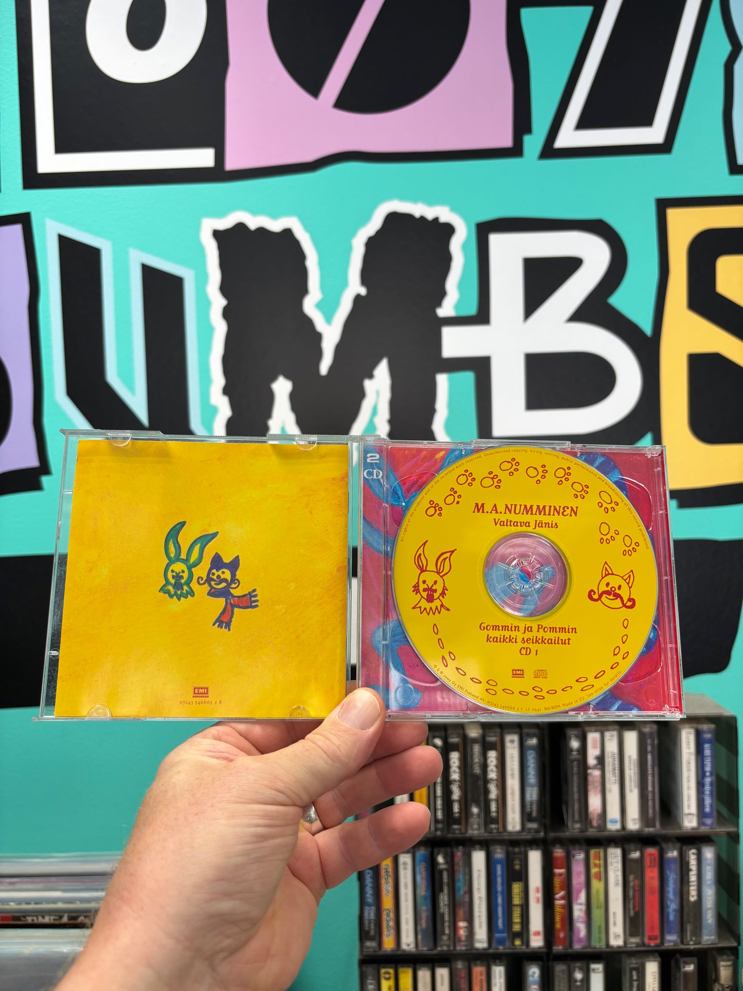 M.A. Numminen: Valtava jänis - Gommin ja Pommin kaikki seikkailut, 2CD, Only pressing, compilation, remastered, EMI Finland, Finland 2002