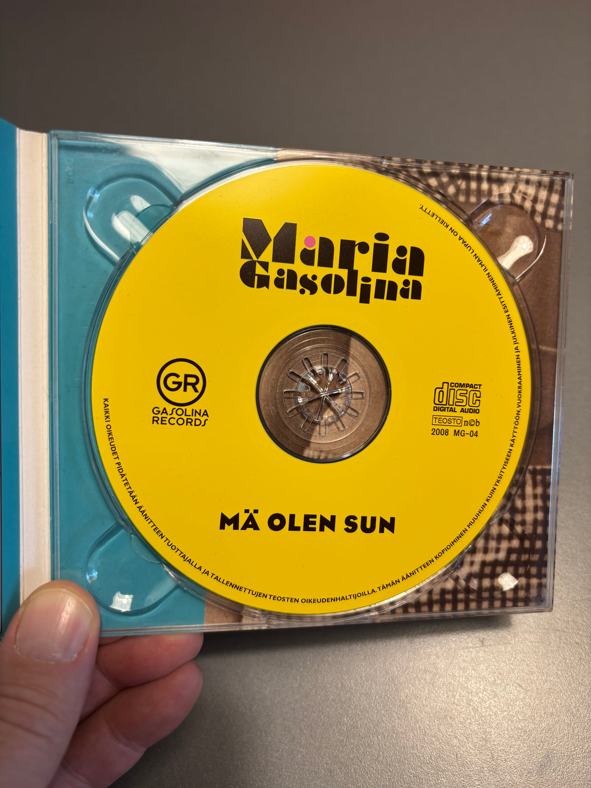 Maria Gasolina: Mä Olen Sun, CD, Only pressing, Gasolina Records, Finland 2008
