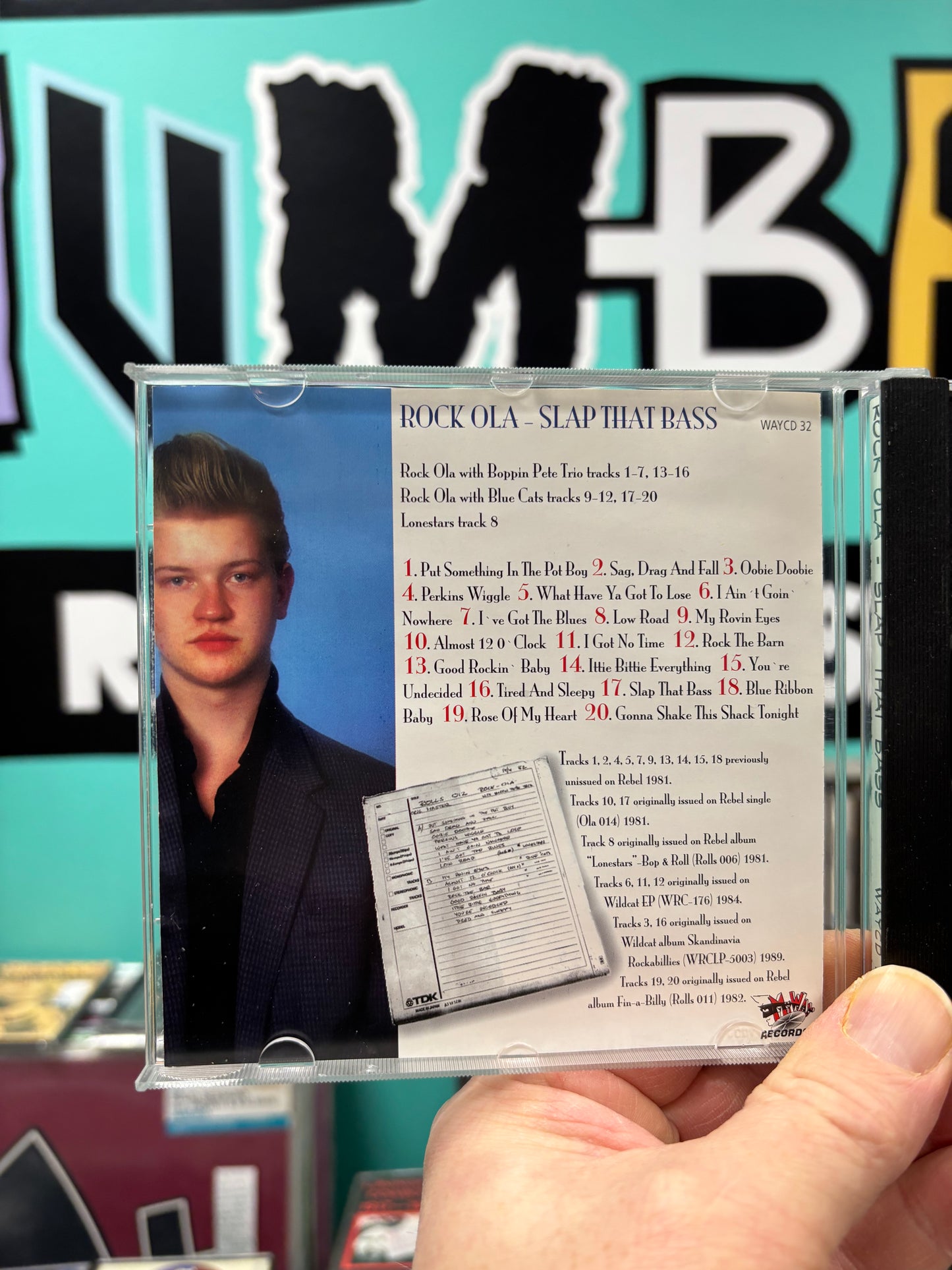Rock-Ola with Boppin Pete Trio & Blue Cats: Slap That Bass, CD, Only pressing, My Way Records, Finland, 1996