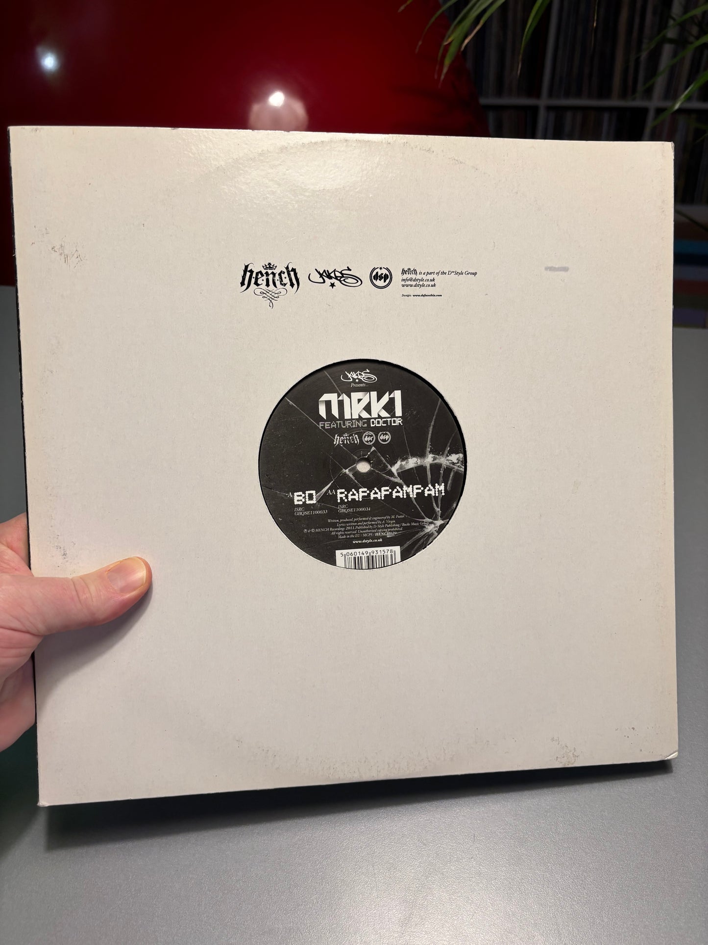 MRK1 feat. Doctor: Bo/Rapapampam, 12inch, Only official pressing, H.E.N.C.H Recordings, UK 2011