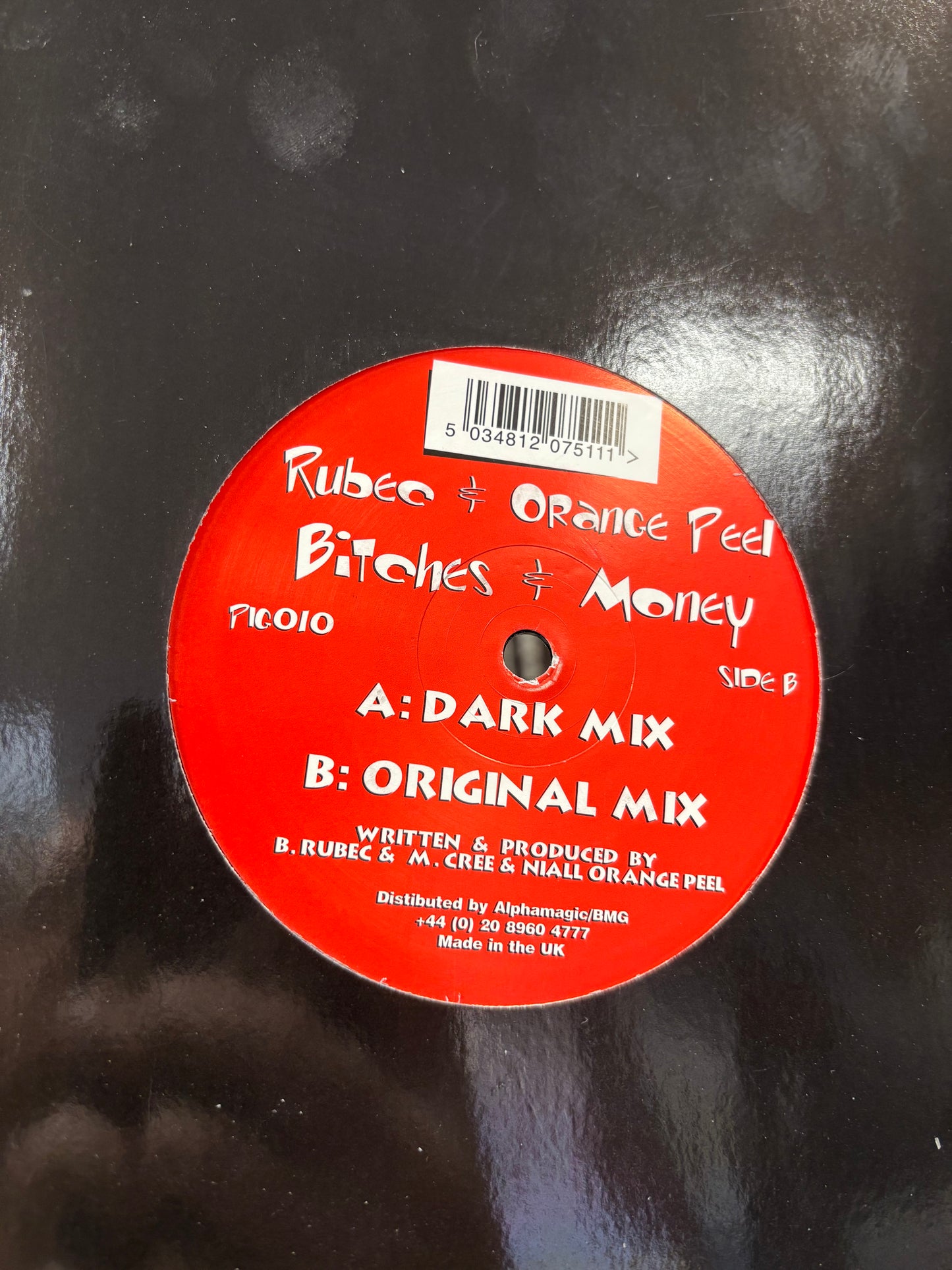 Rubec: Bitches & Money, 12inch, Only official pressing, Pig Pen, UK 2000