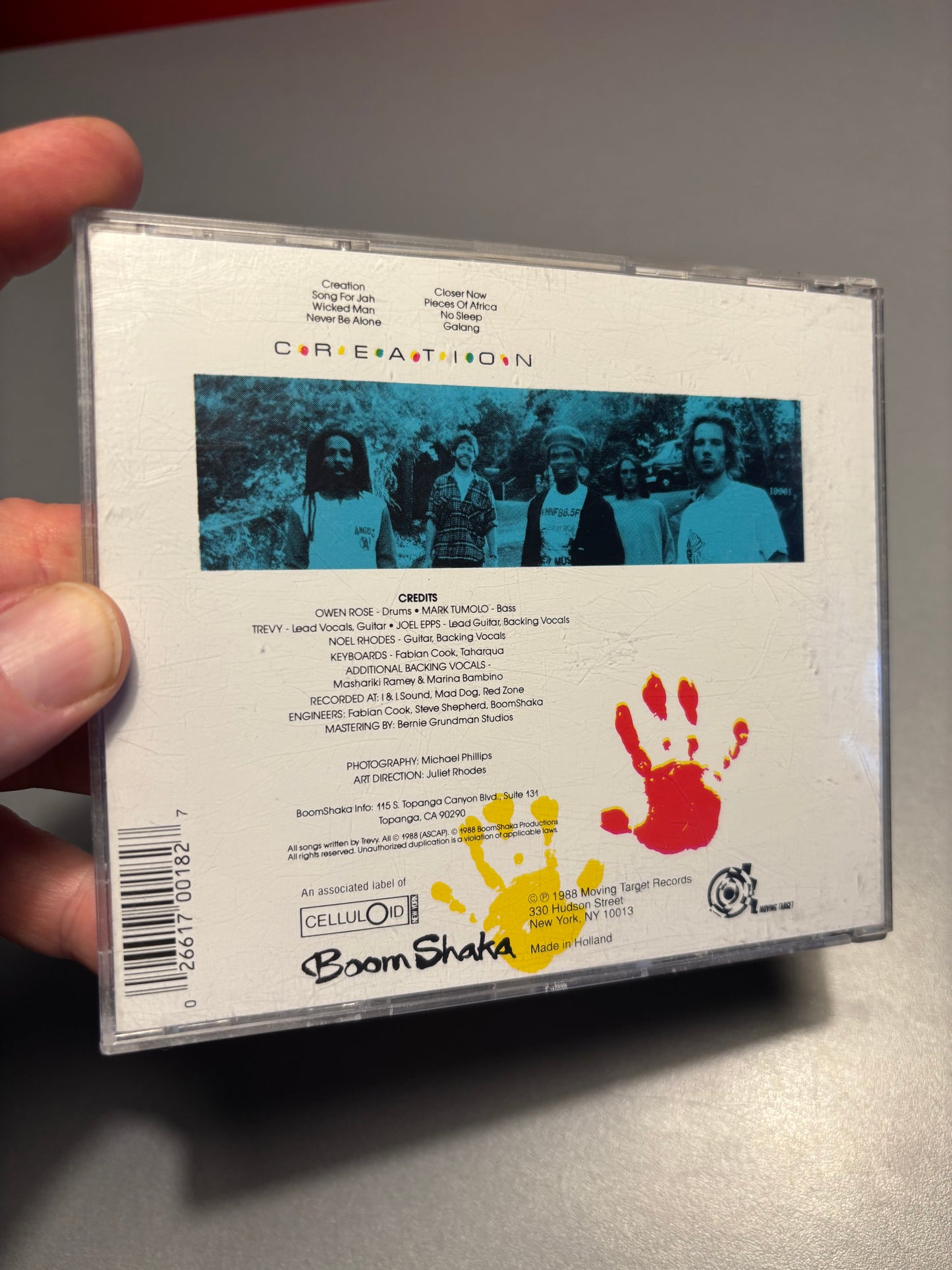 Boom Shaka: Creation, CD, Moving Target, Netherlands 1988