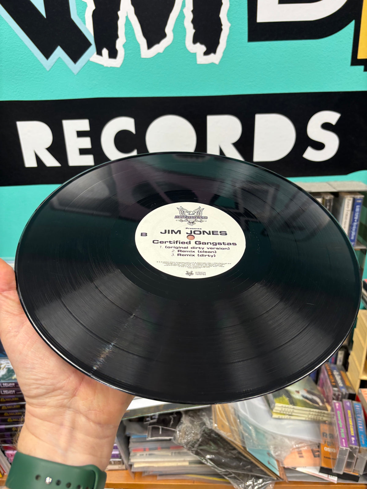 Jim Jones: Certified Gangstas, 12inch, OG pressing, Koch Records, Diplomats, US 2004