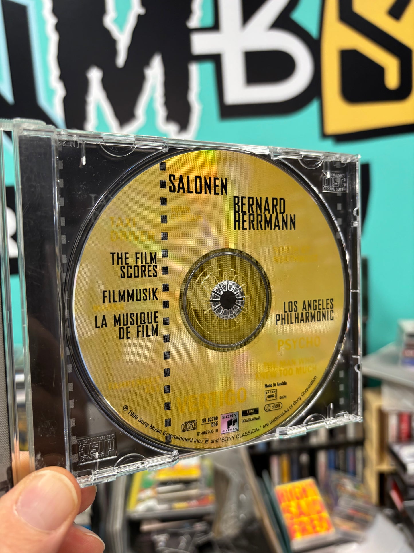 Bernard Herrmann, The Film Scores, Salonen, Los Angeles Philharmonic, CD, Dolby Surround, Sony Classical, Europe 1996