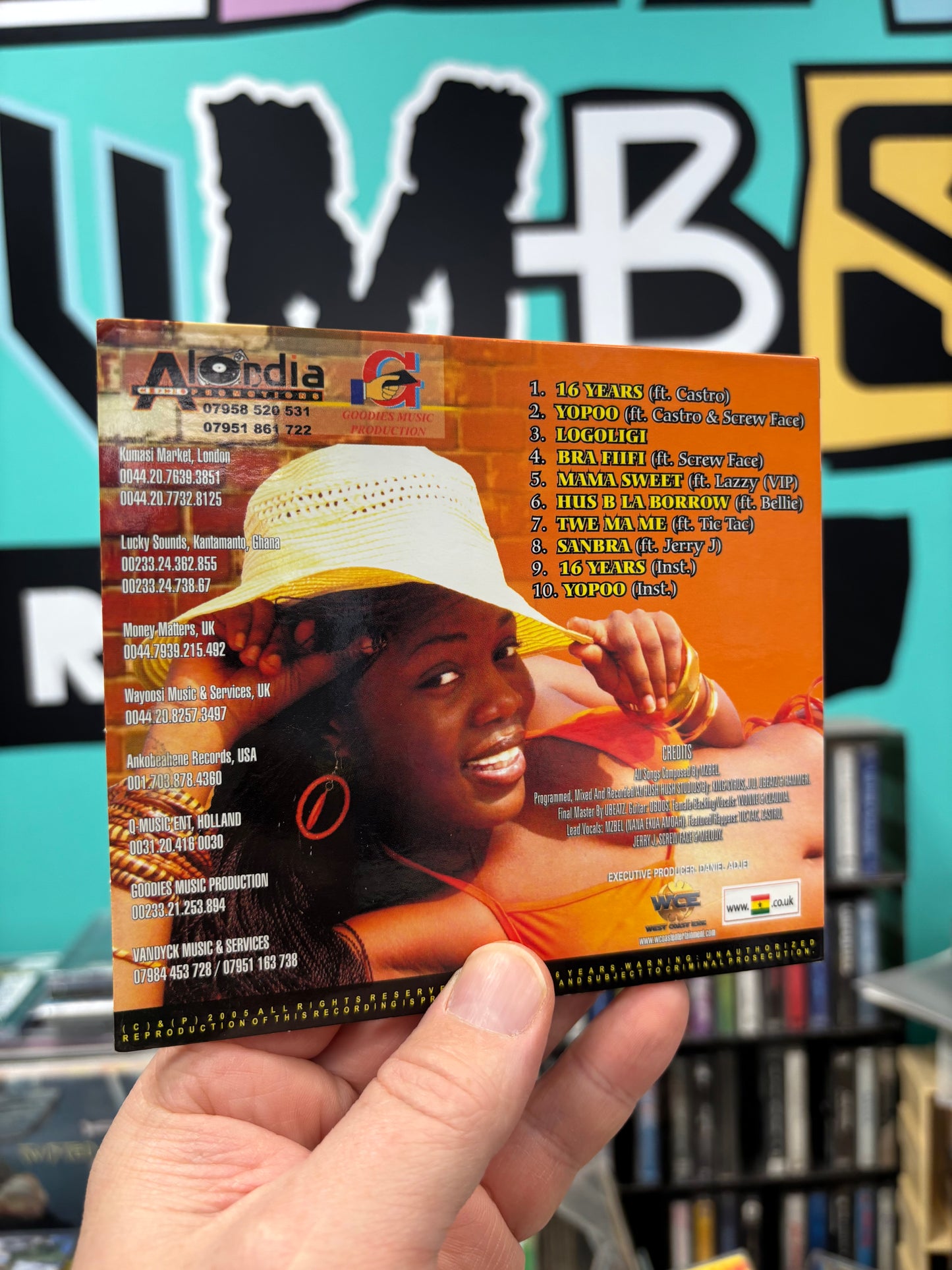 Mzbel: 16 years, CD, Only pressing?, Mzbel Music, Ghana year?