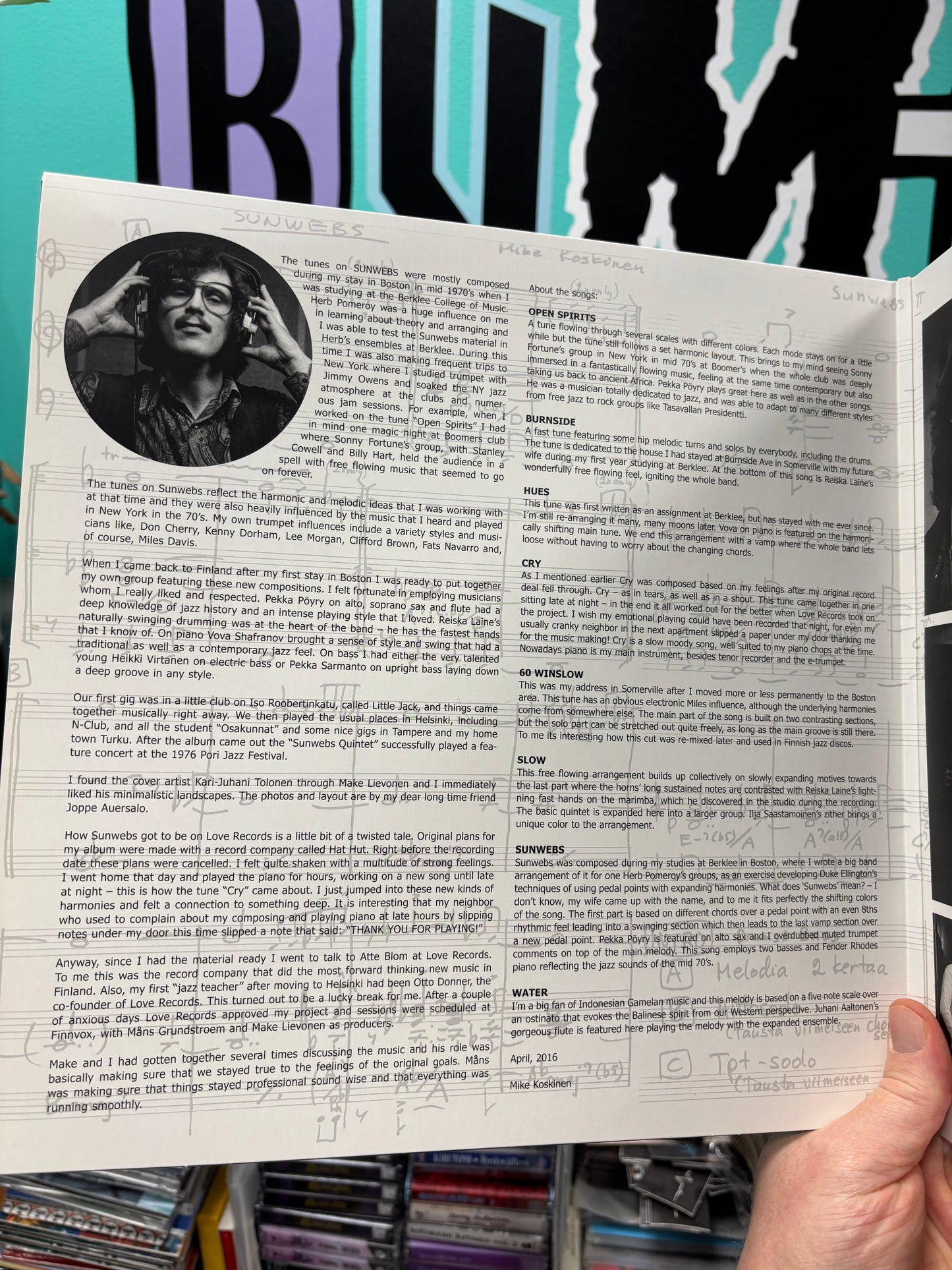 Mike Koskinen: Sunwebs, LP, gatefold, reissue, Limited Edition, Svart Records, Svart Jazz, Finland 2016