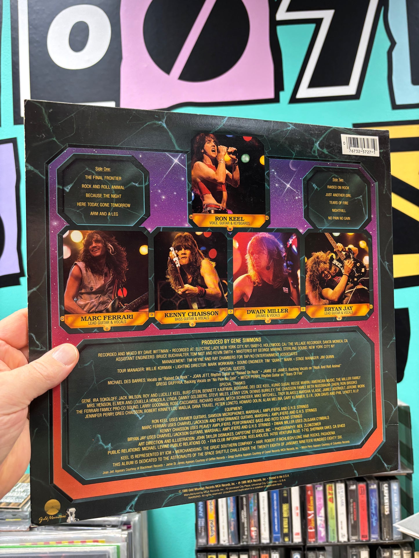 Keel: The Final Frontier, LP, 1st pressing, MCA Records, Gold Mountain, US 1986