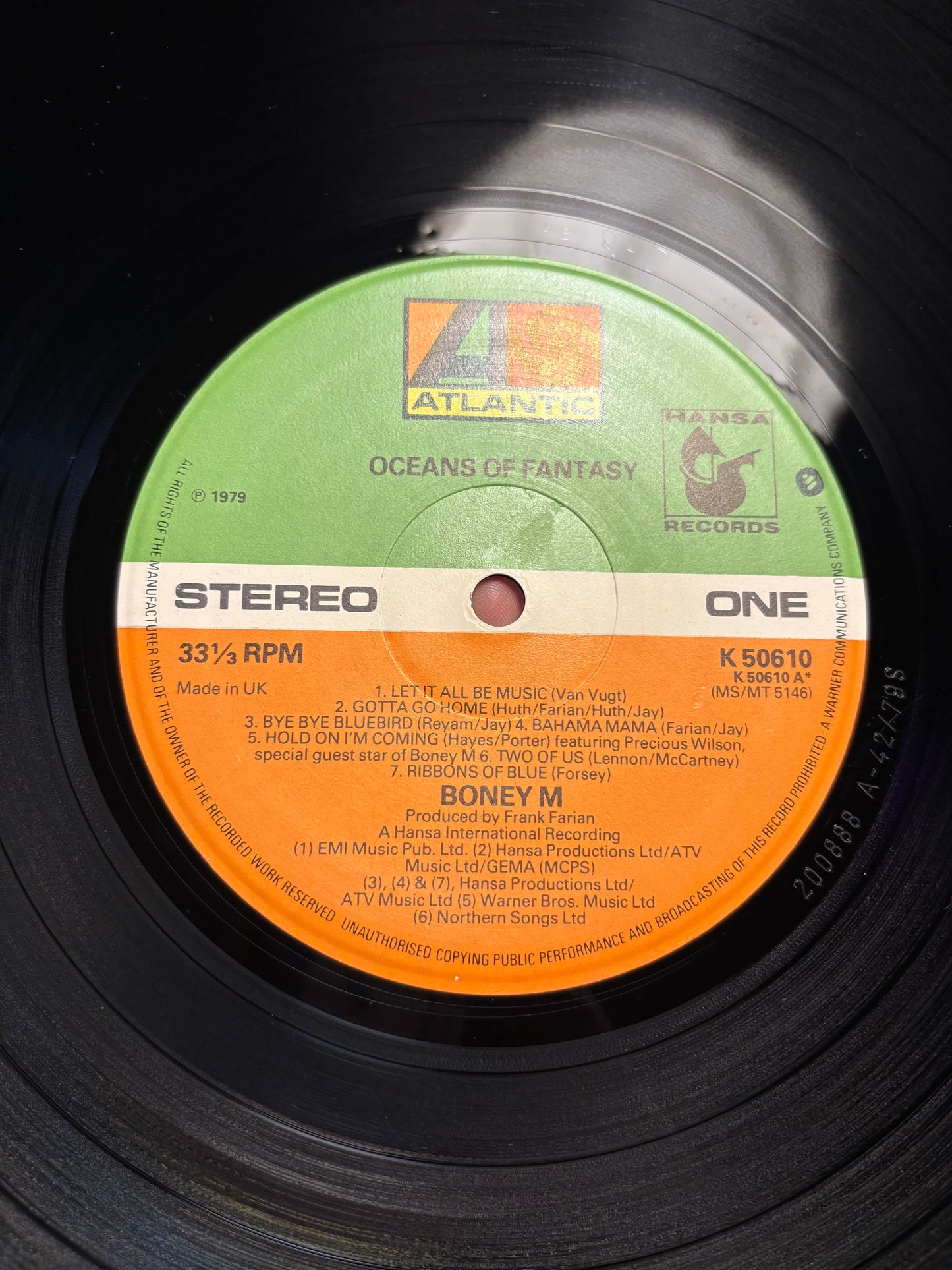 Boney M. : Oceans Of Fantasy, LP, Gatefold, Atlantic, UK 1979