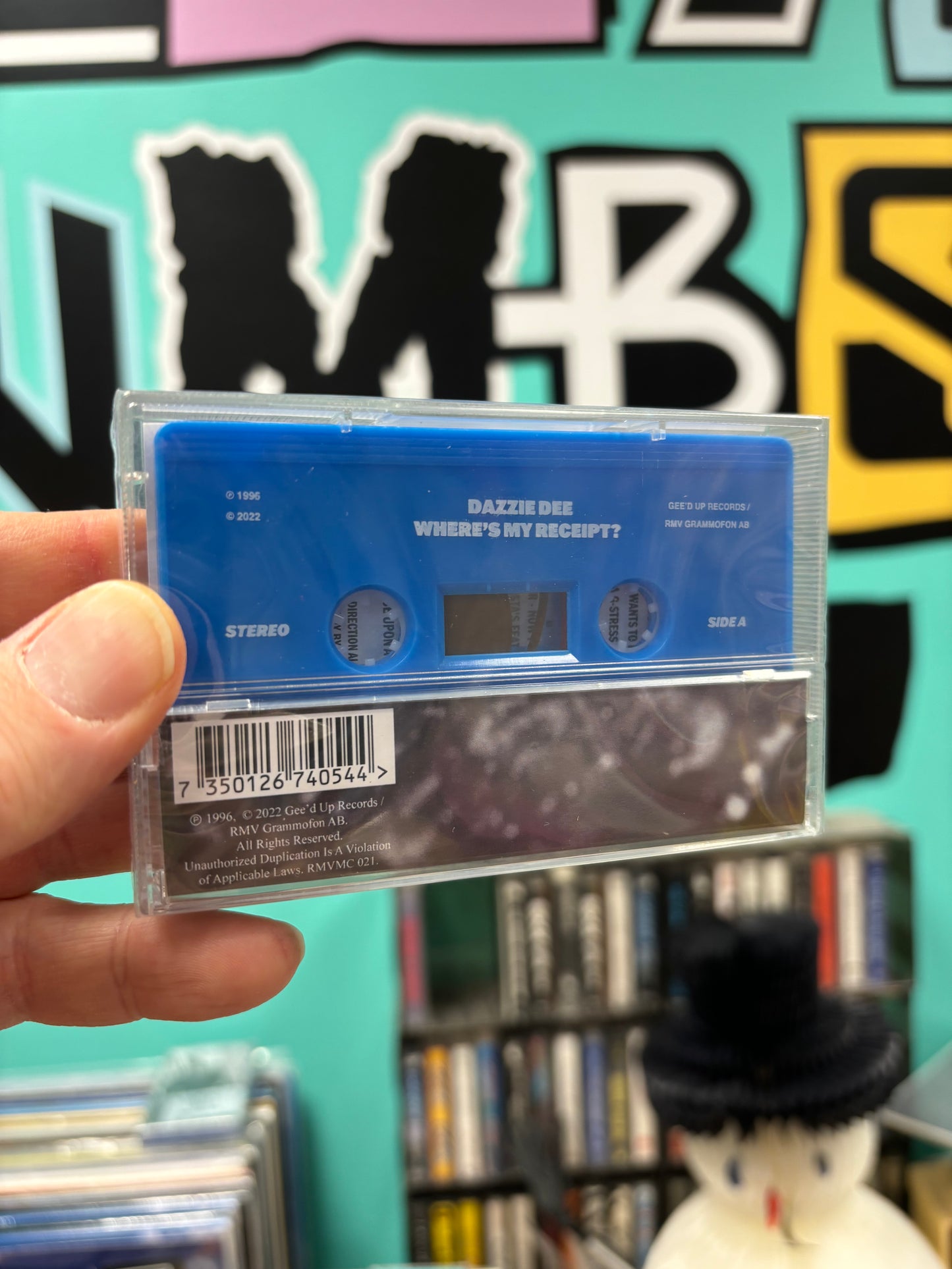 Dazzie Dee: Where’s My Receipt?, C-cassette, Limited Edition, reissue, remastered, Sweden 2023