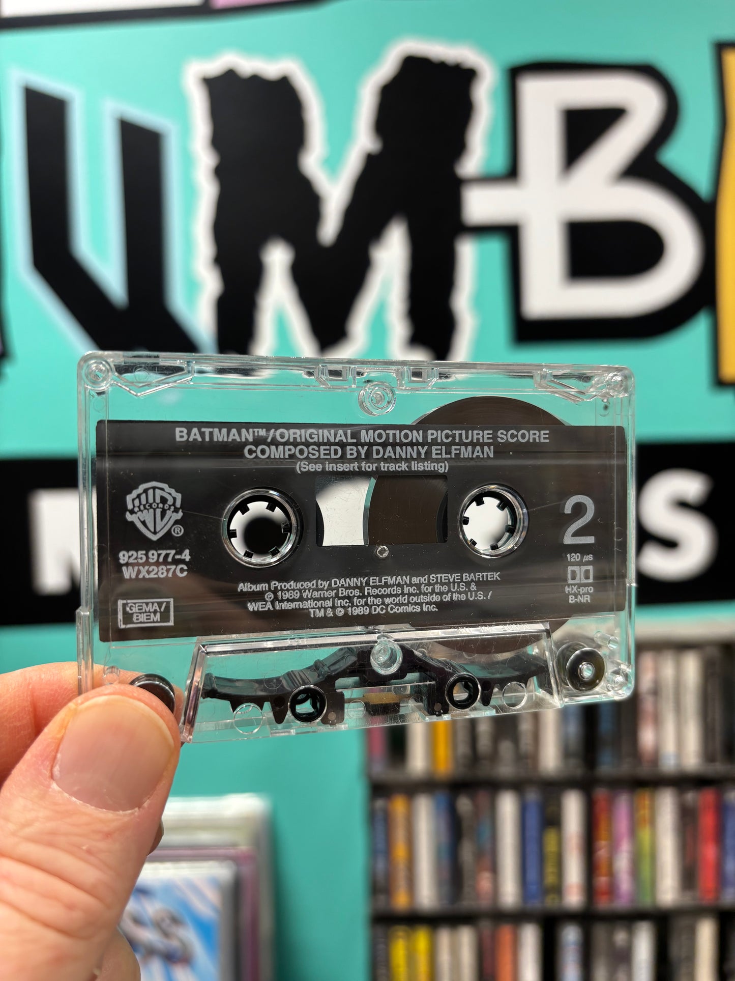 Batman (Original Motion Picture Score), cassette, Warner Bros. Records, UK & Europe 1989