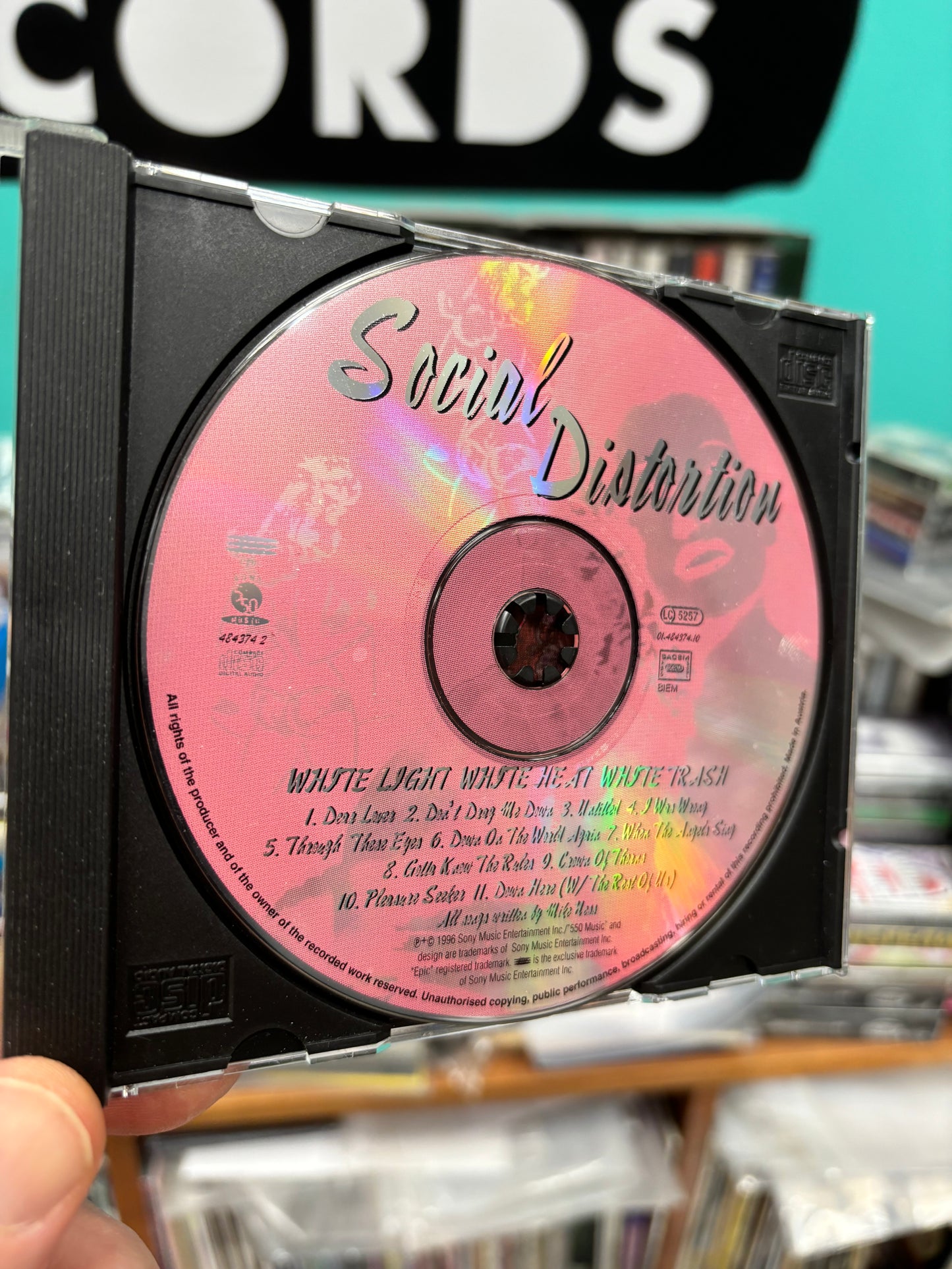 Social Distortion: White Light, White Heat, White Thrash, CD, OG, Epic, 550 Music, Europe 1996