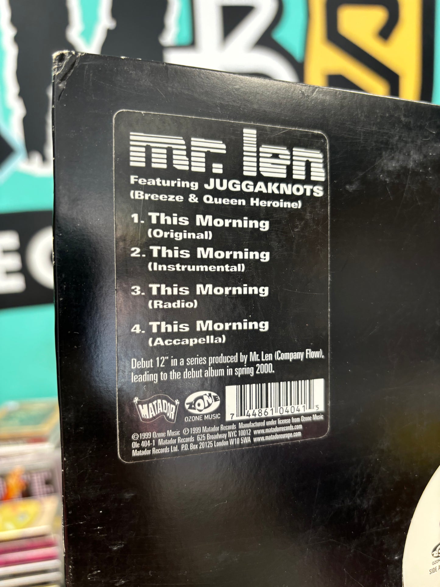 Mr. Len: This Morning, 12inch, Only official pressing, Matador, US 1999