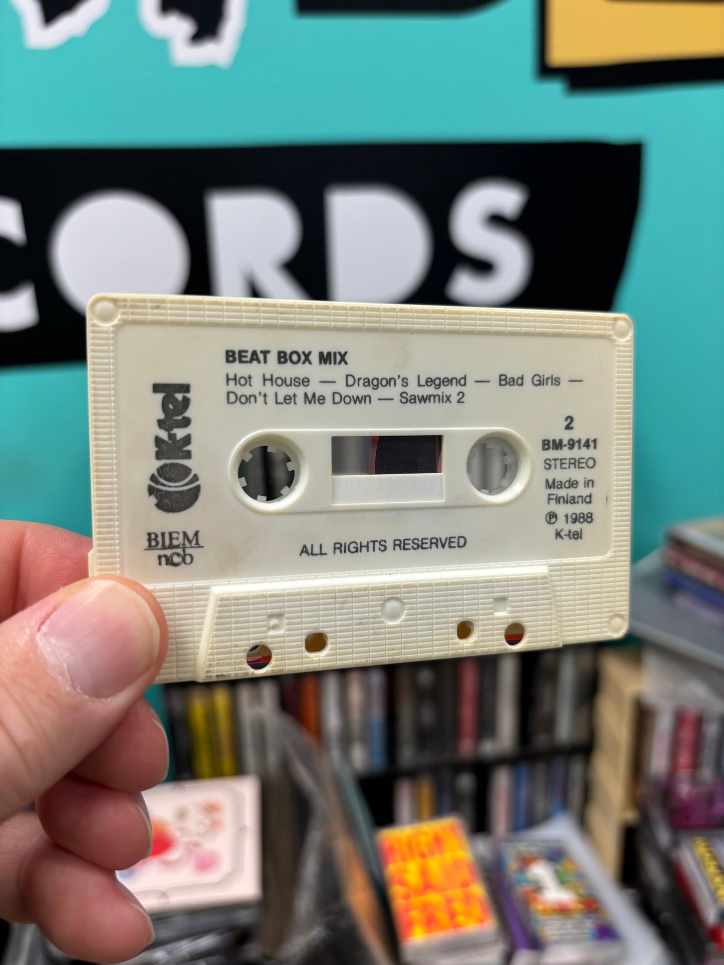 Beat Box Mix, C-cassette, Only cassette pressing, Mixed, K-Tel, Finland 1988