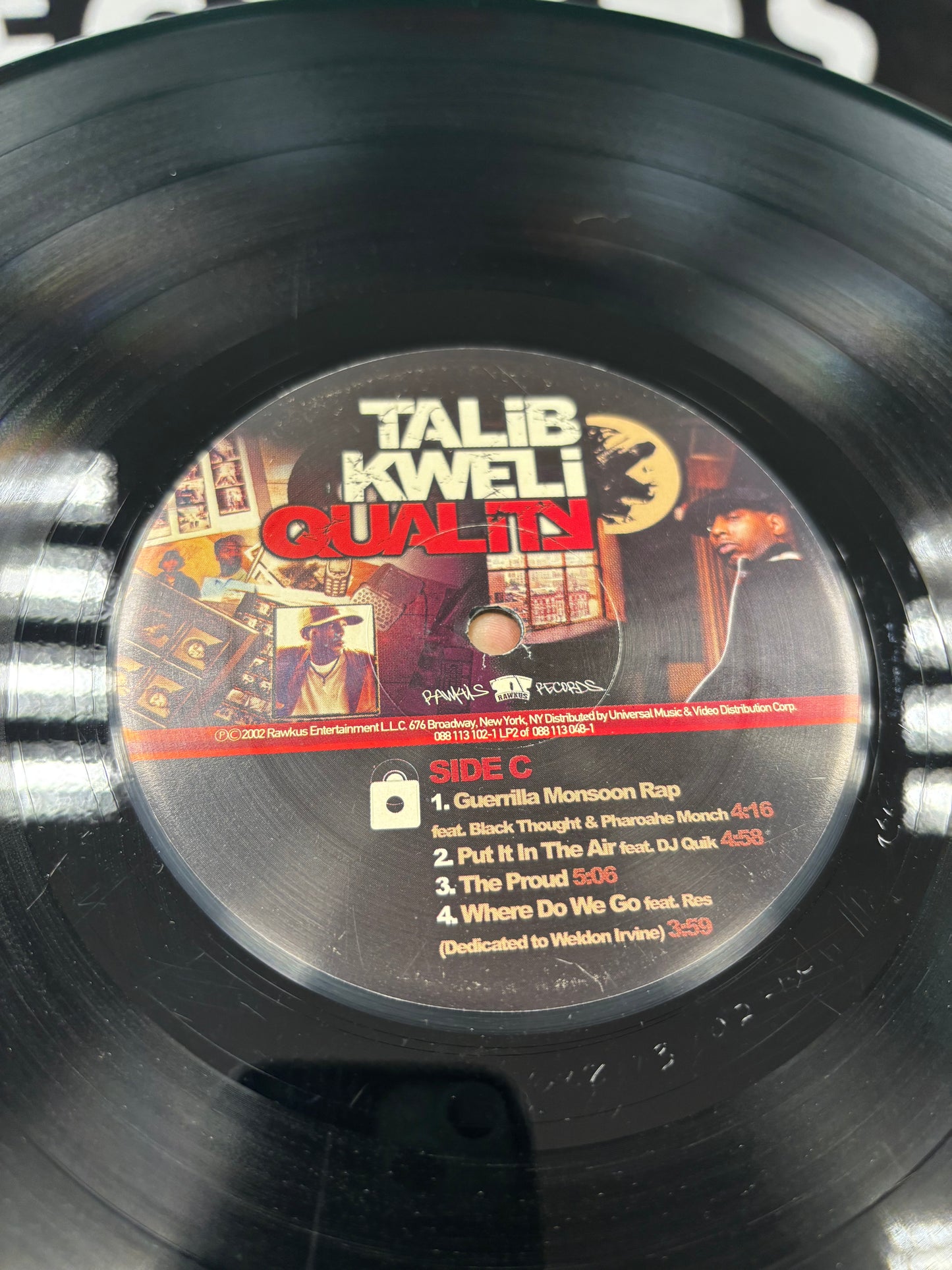 Talib Kweli: Quality, 2LP, 1st pressing, Rawkus, US 2002