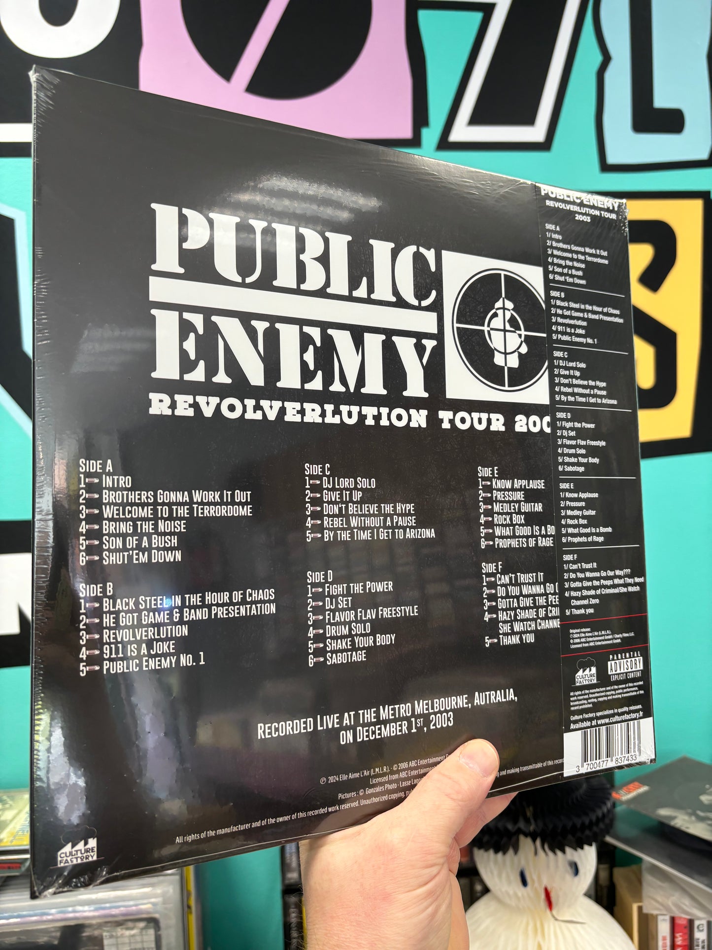 HULLU VARASTOALE -20%‼️‼️‼️ Public Enemy: Revolverlution Tour 2003, 3LP