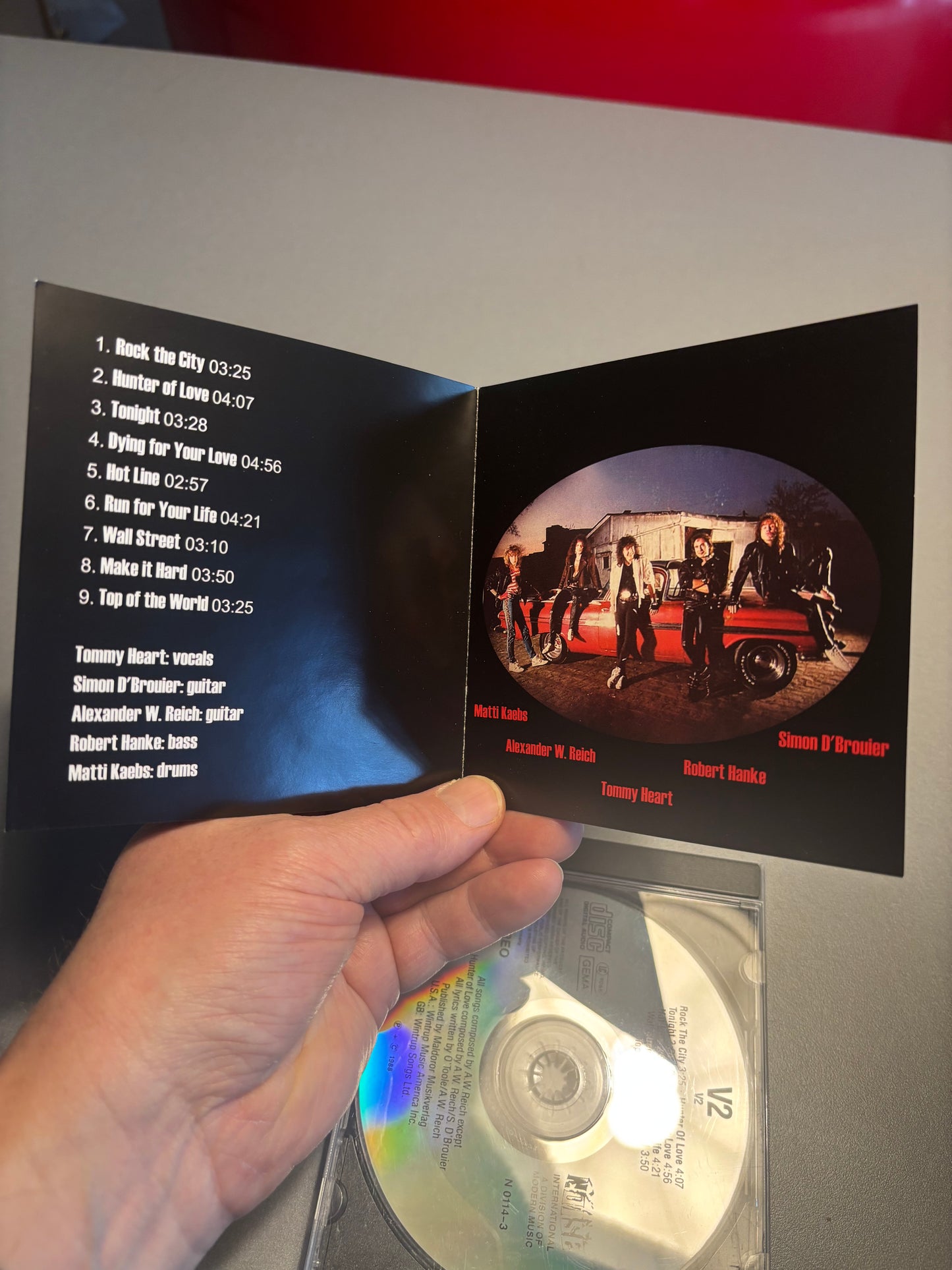 V2: V2, CD, 1st pressing, Noise International, West-Germany 1988