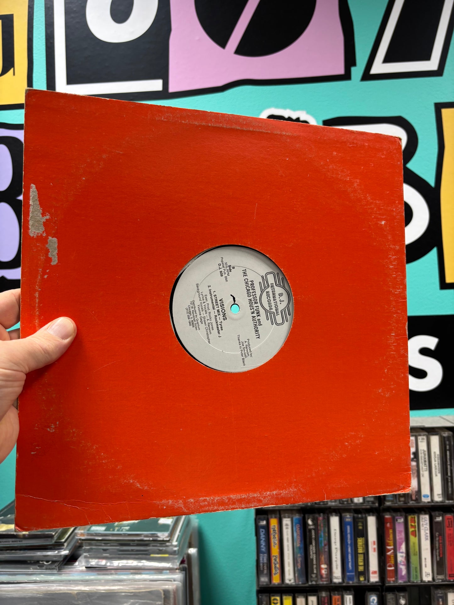 Professor Funk and The Chicago Hous’n Authority: Visions, 12inch, Only pressing, D.J. International Records, US 1987