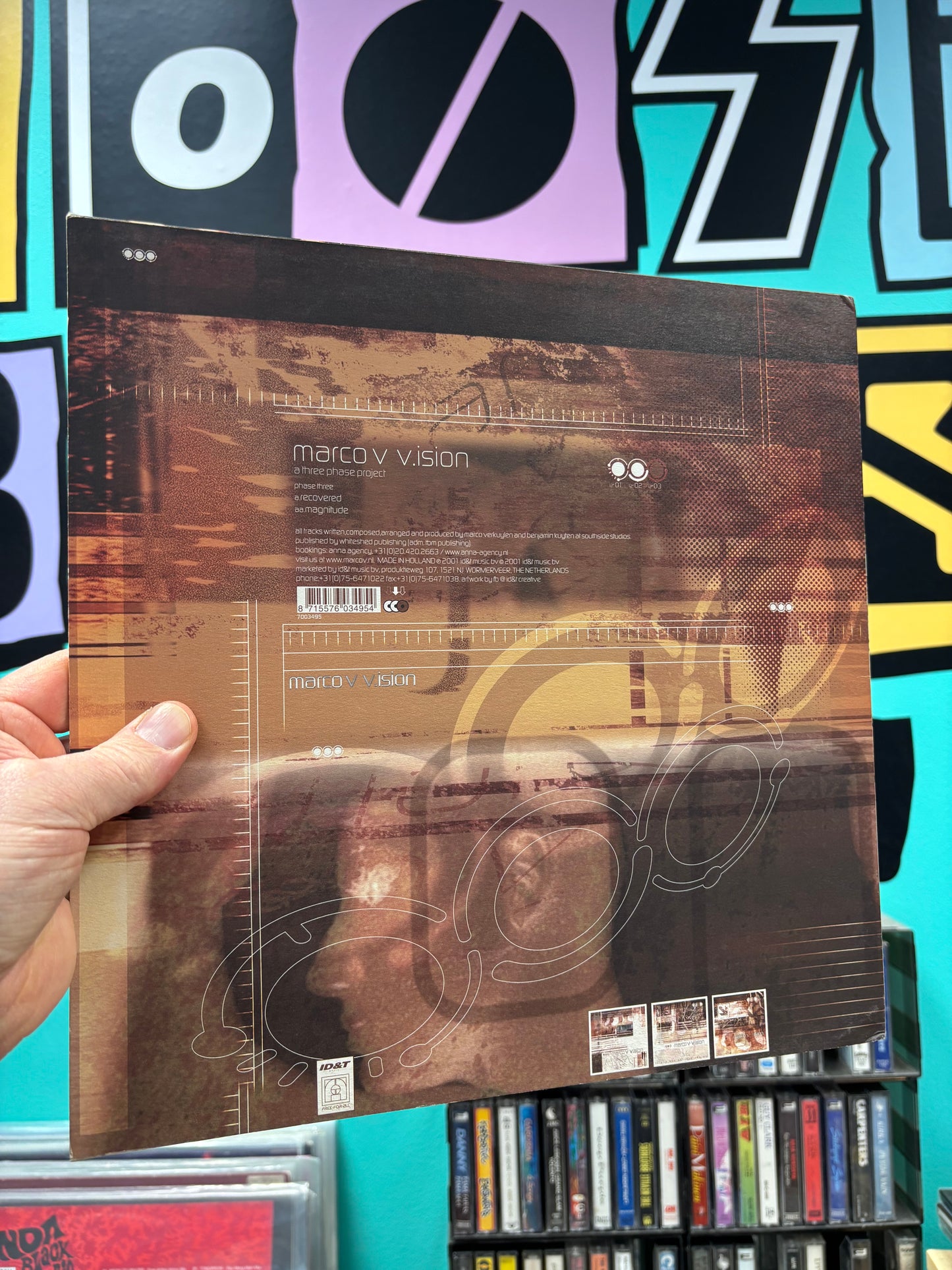 Marco V: V.ision (Phase Three), 12inch, 1st pressing, Free For All, Netherlands 2001