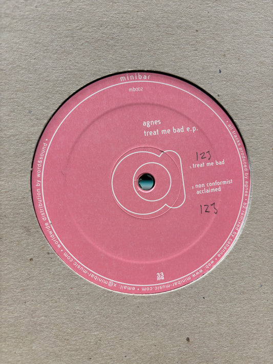 Agnes: Treat Me Bad E.P., 12inch, Only pressing, Minibar, France 2005