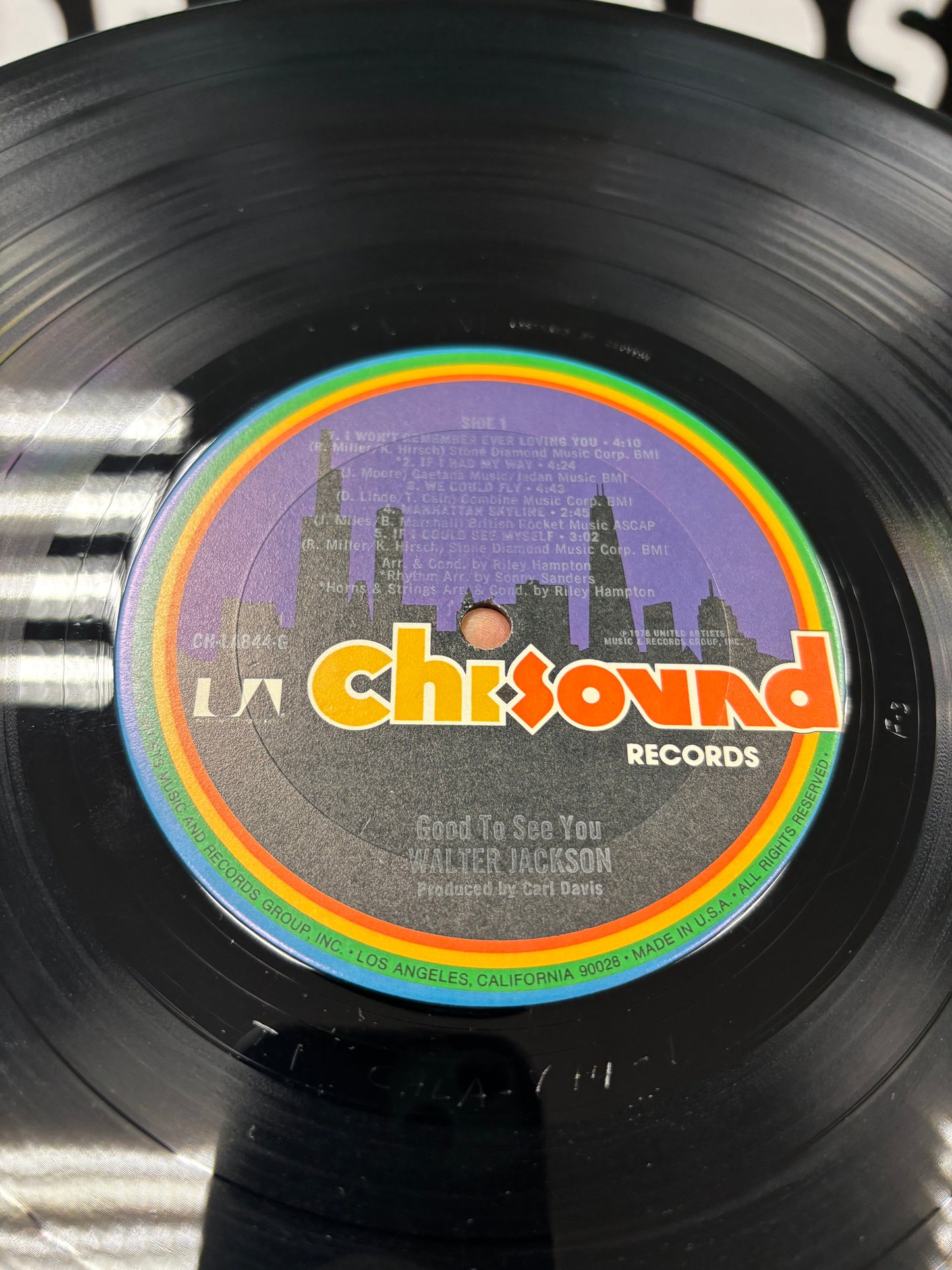 Walter Jackson: Good to see you, LP, Terre Haute pressing, Chi Sound Records, US 1978