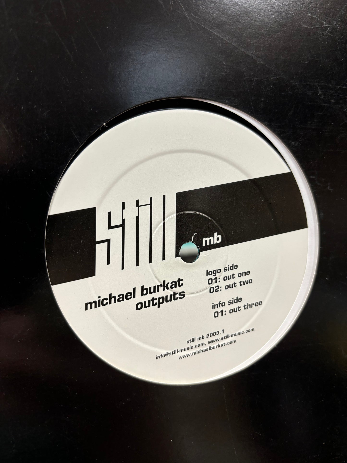 Michael Burkat: Outputs, 12inch, Only official pressing, Still MB, Germany 2003