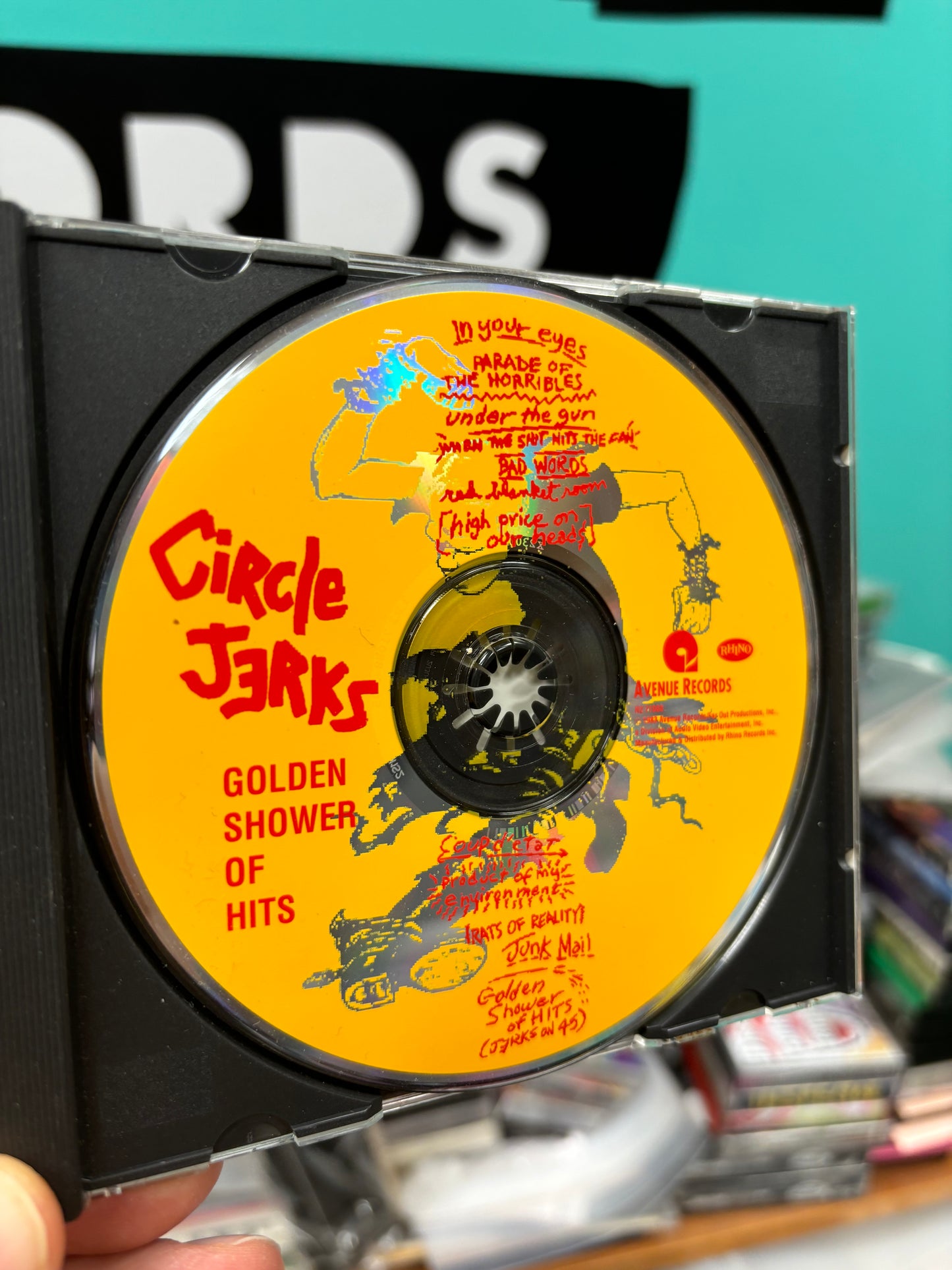 Circle Jerks: Golden Shower Of Hits, CD, reissue, remastered, Avenue Records, Rhino Records, US 1992