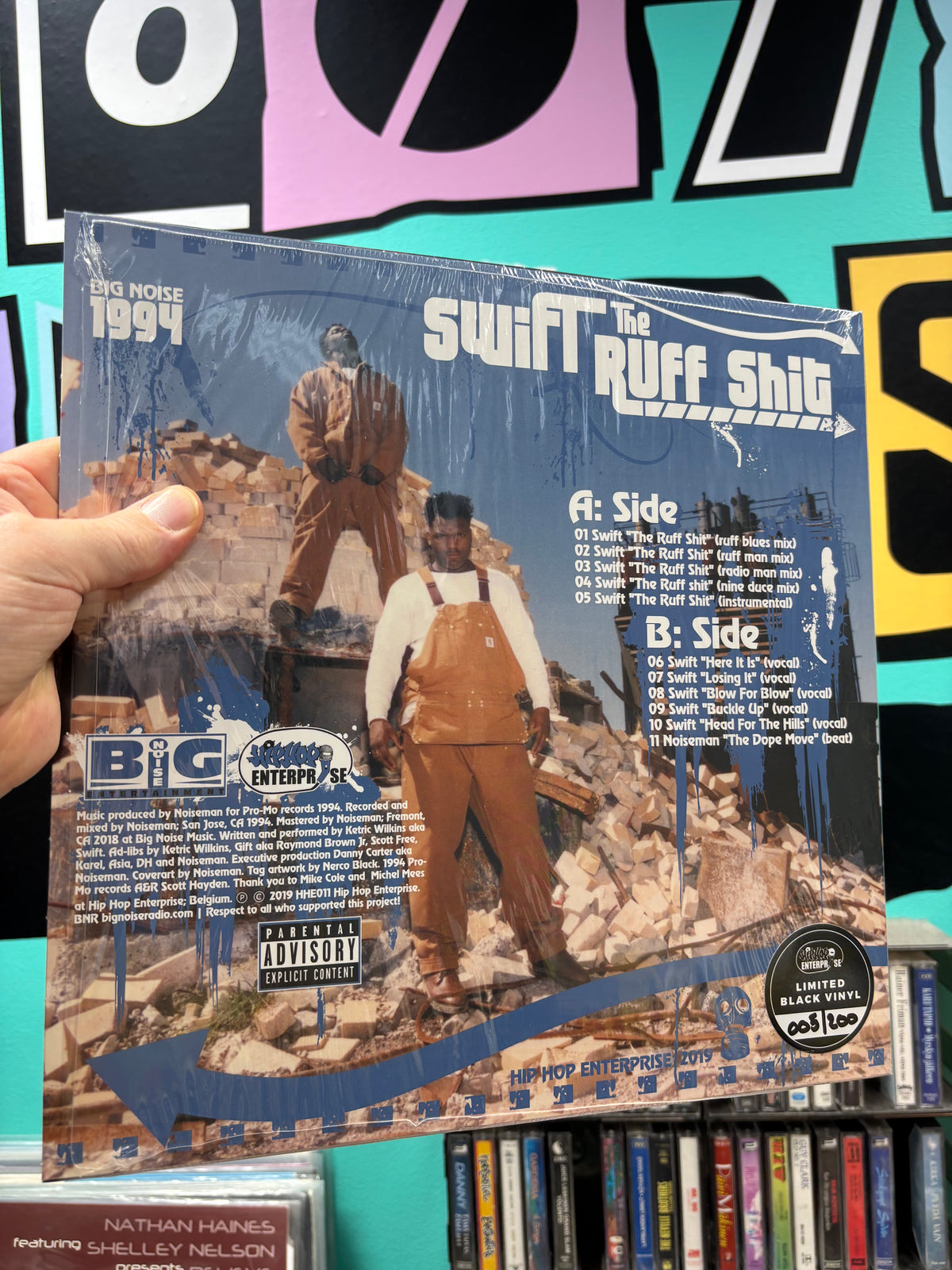 Swift: The Ruff Shit, 12inch, Black vinyl, Mini-Album, remastered, Limited Edition, Hip-Hop Enterprise, Belgium 2019