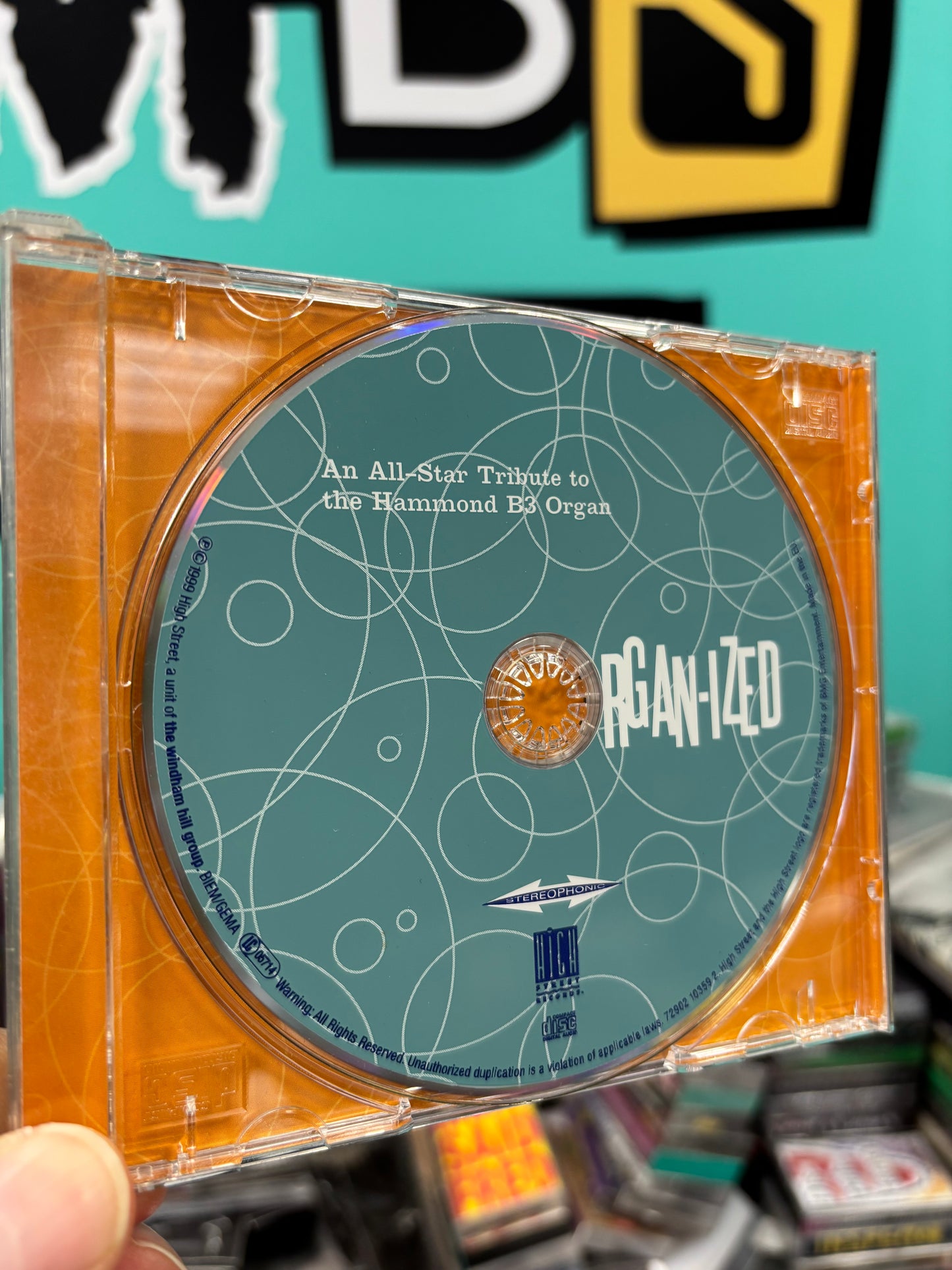 Organ-ized: An All-Star Tribute To The Hammond B3 Organ, CD, High Street Records, Europe 1999