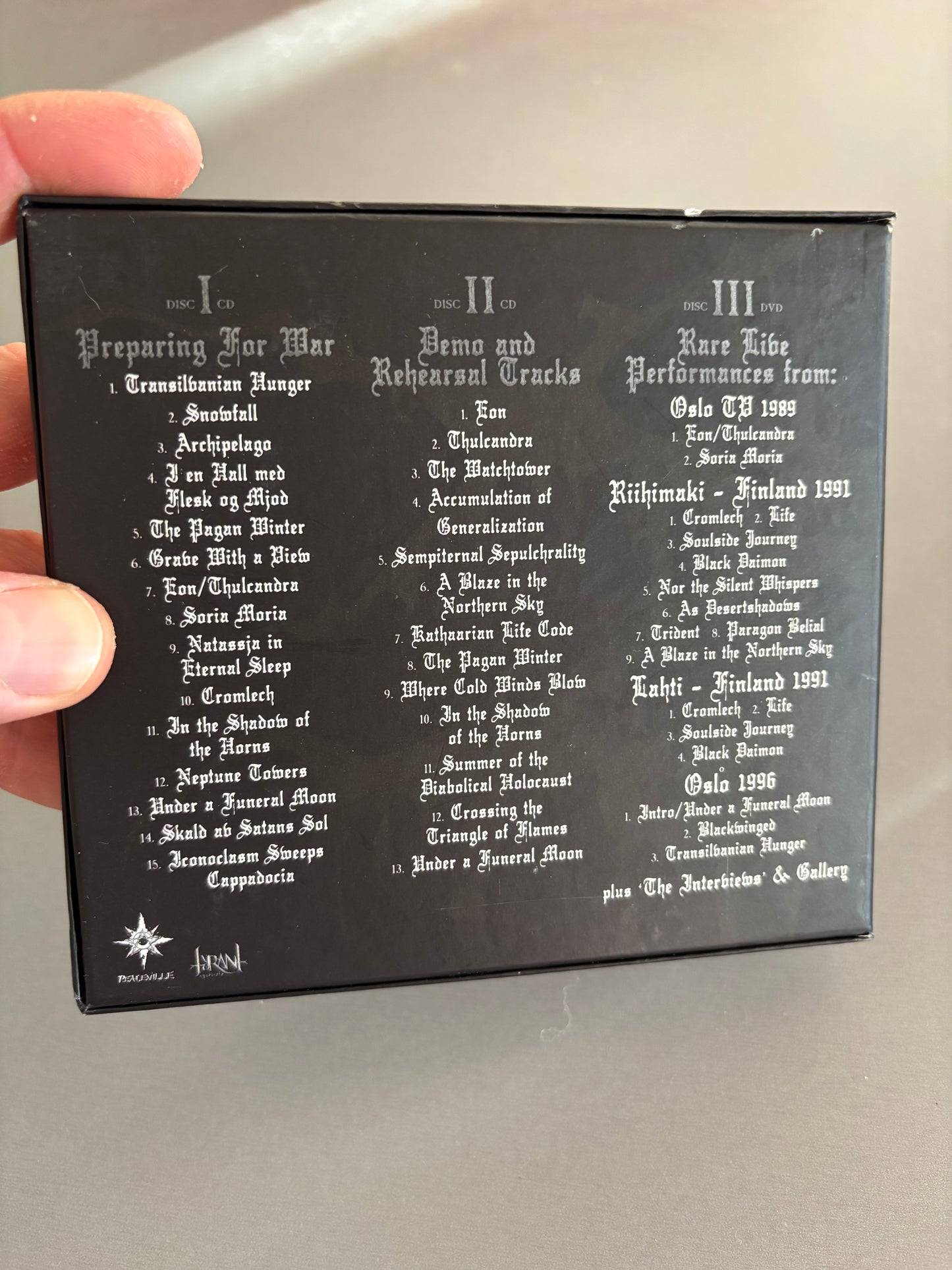 Darkthrone: Preparing For War, 2CD, DVD, Box Set, Special Edition, Compilation, reissue, Peaceville, Tyrant Syndicate, UK 2006