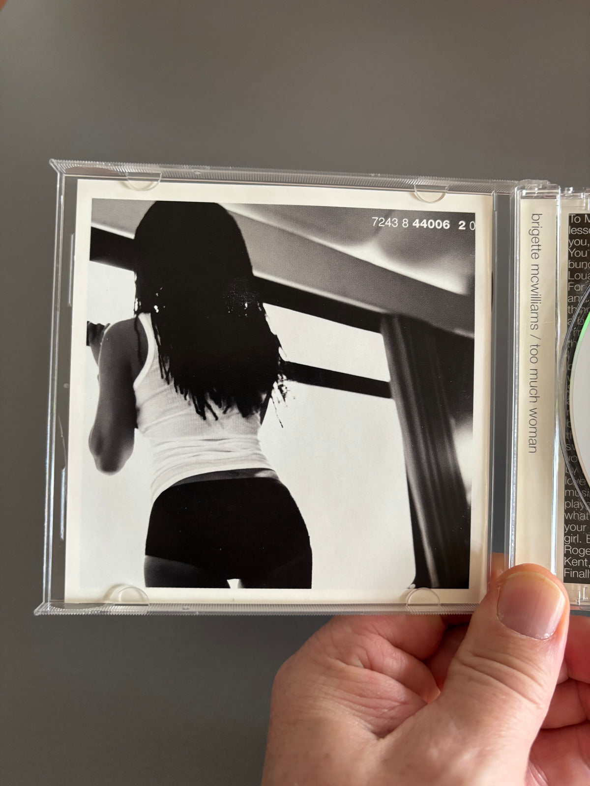 Brigette McWilliams: Too Much Woman, HDCD, Promo, Virgin, US 1997