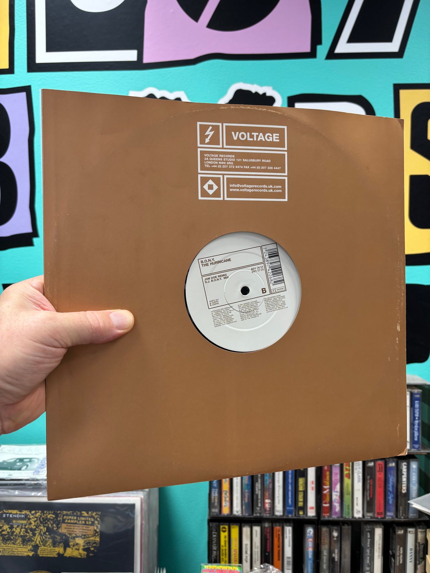 B.O.N.Y.: The Hurricane, 12inch, Voltage, UK 2001