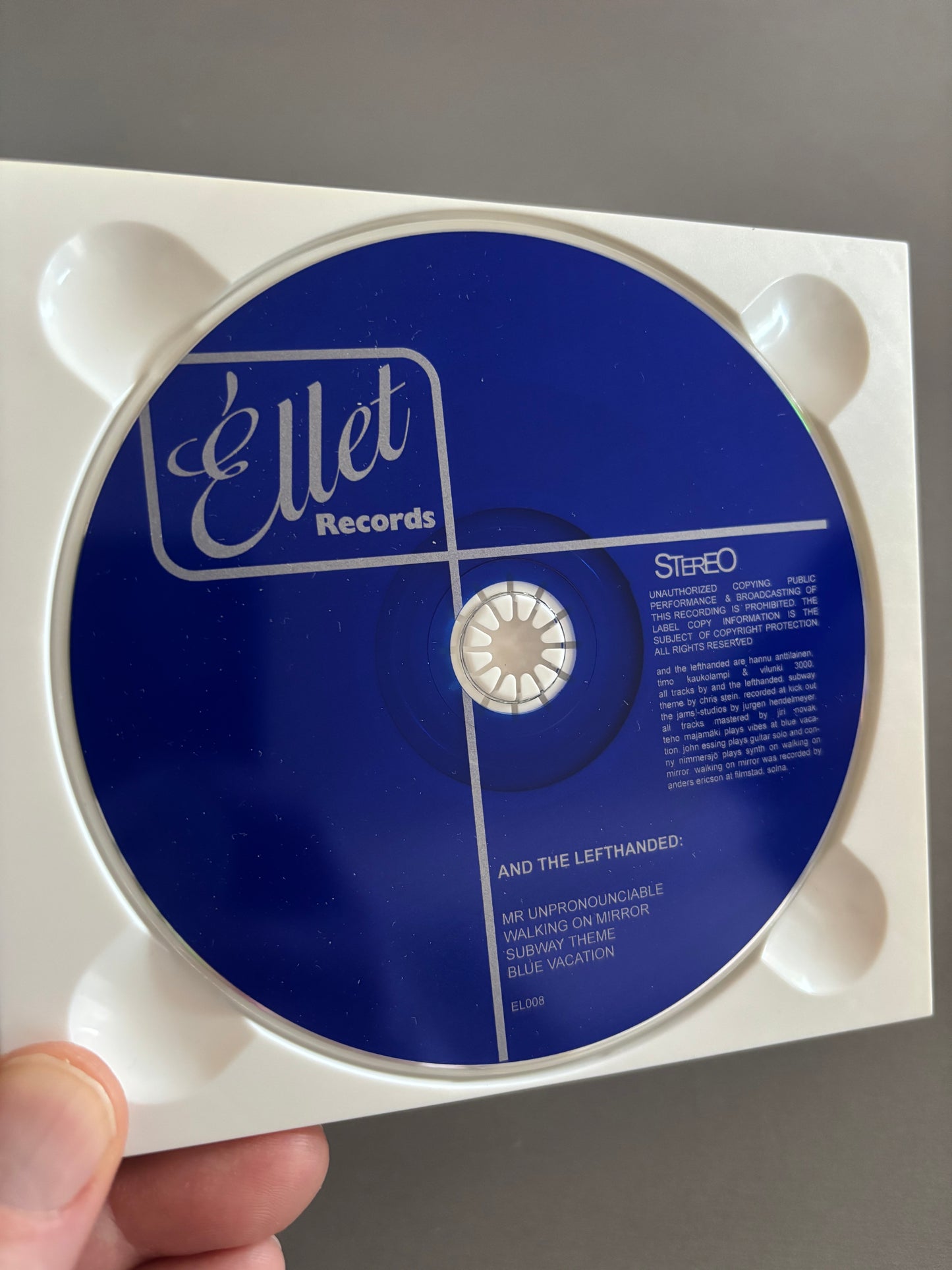 And The Lefthanded: And The Lefthanded, CD maxi-Single, EP, 1st pressing, Only CD pressing, Éllet Records, Norway 2002