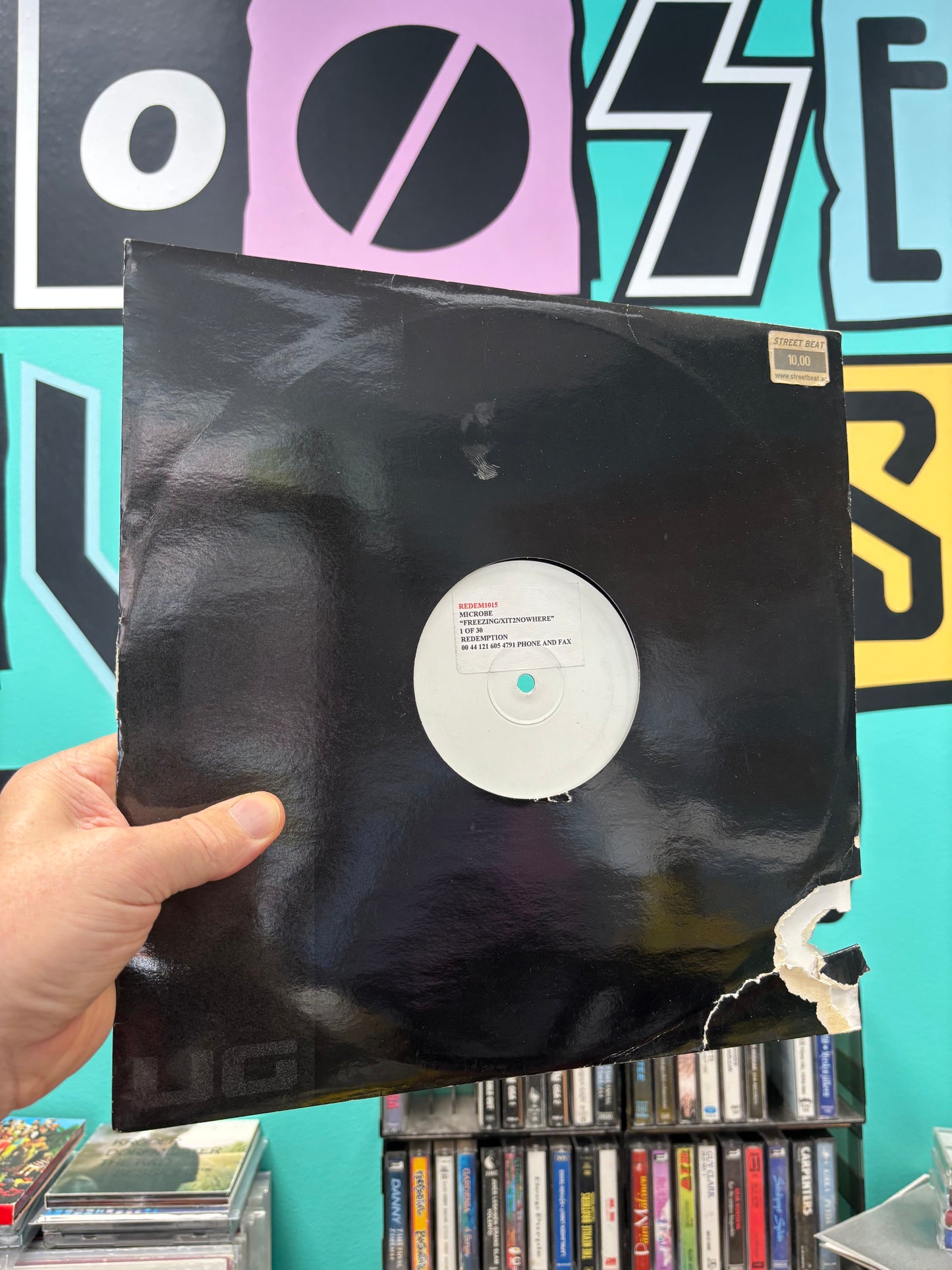 Microbe: X It 2 Nowhere/Freezing, 12inch, White label, Redemption, UK 2001