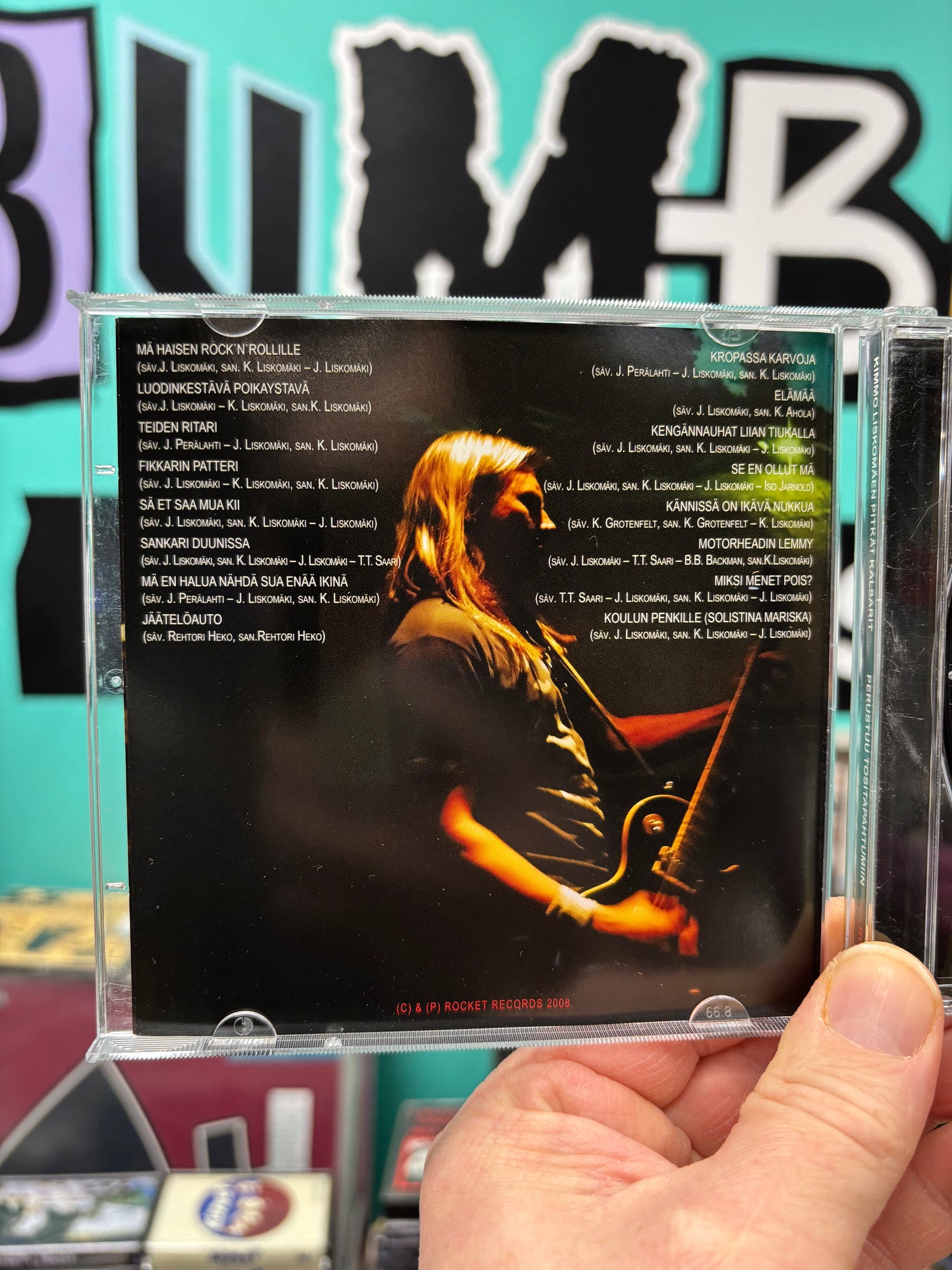 Kimmo Liskomäen Pitkät Kalsarit: Perustuu Tositapahtumiin, CD, Only pressing, Rocket Records, Finland 2008