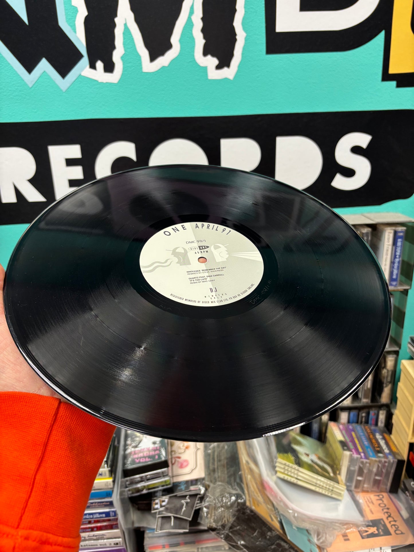 DMC - April - 91 - One, 12inch, Only pressing, Partially Mixed, DMC, UK 1991