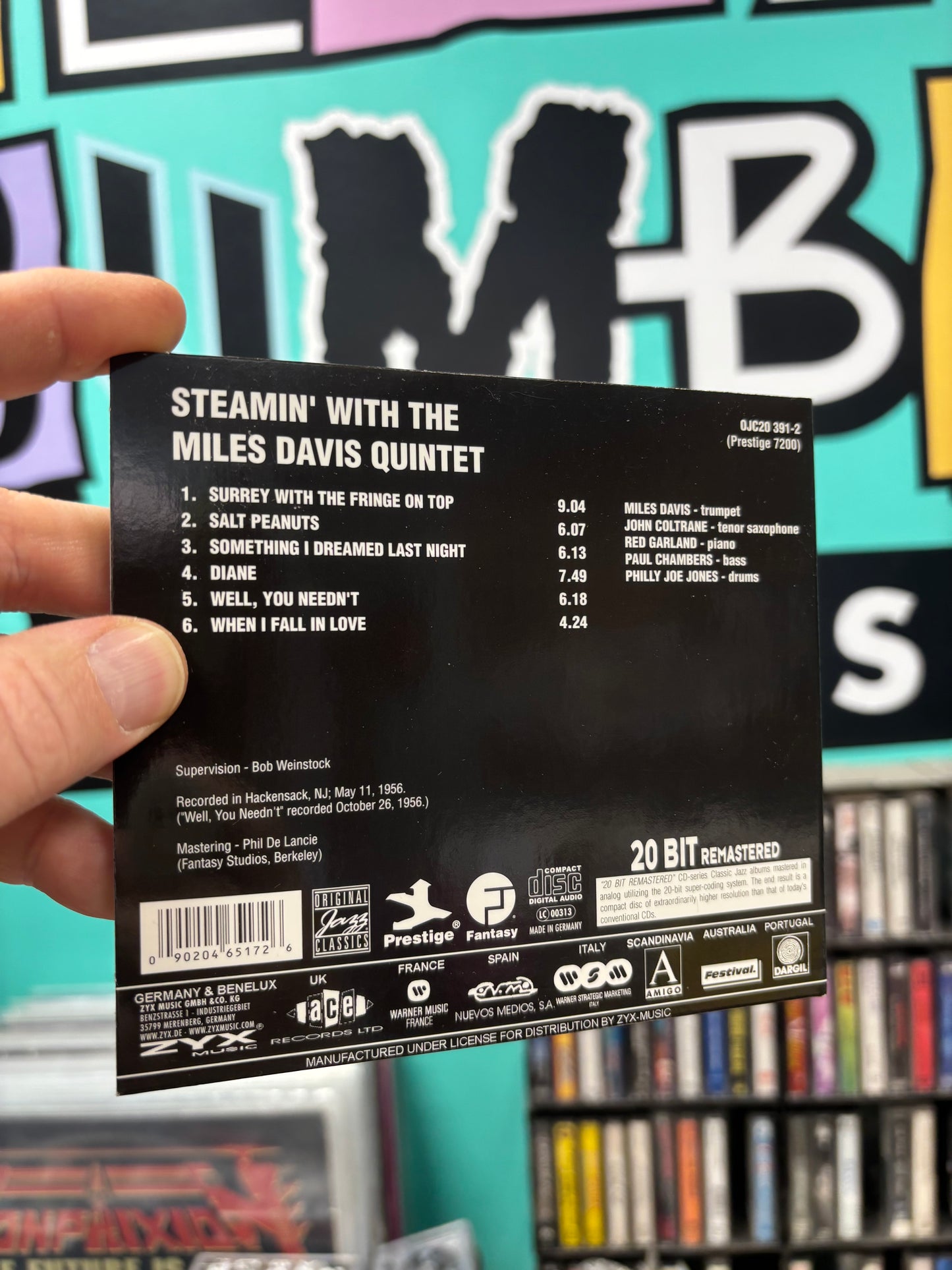 The Miles Davis Quintet: Steamin’ With The Miles Davis Quintet, CD, reissue, remastered, Digipak, Original Jazz Classics, Fantasy, Prestige, Europe 2004