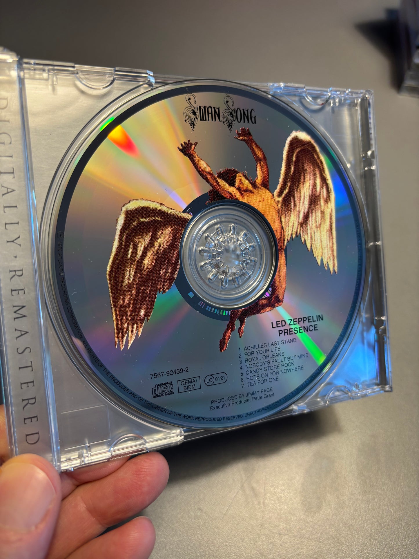 Led Zeppelin: Presence, CD, reissue, remastered, Swan Song, Europe year?