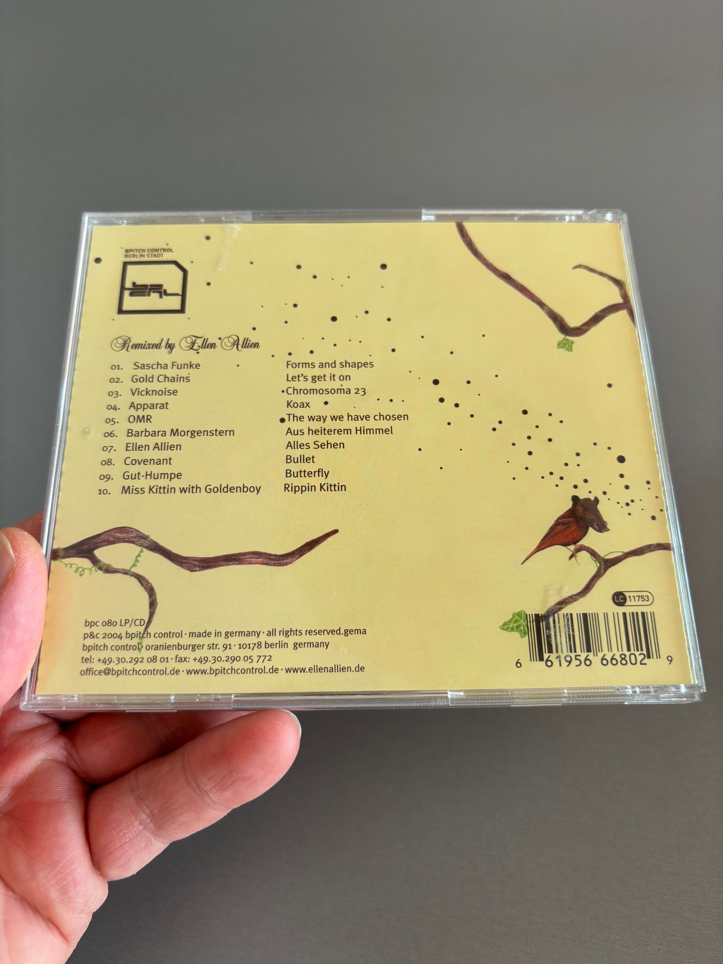 Ellen Allien: Remix Collection, CD, Only pressing, BPitch Control, Germany 2004