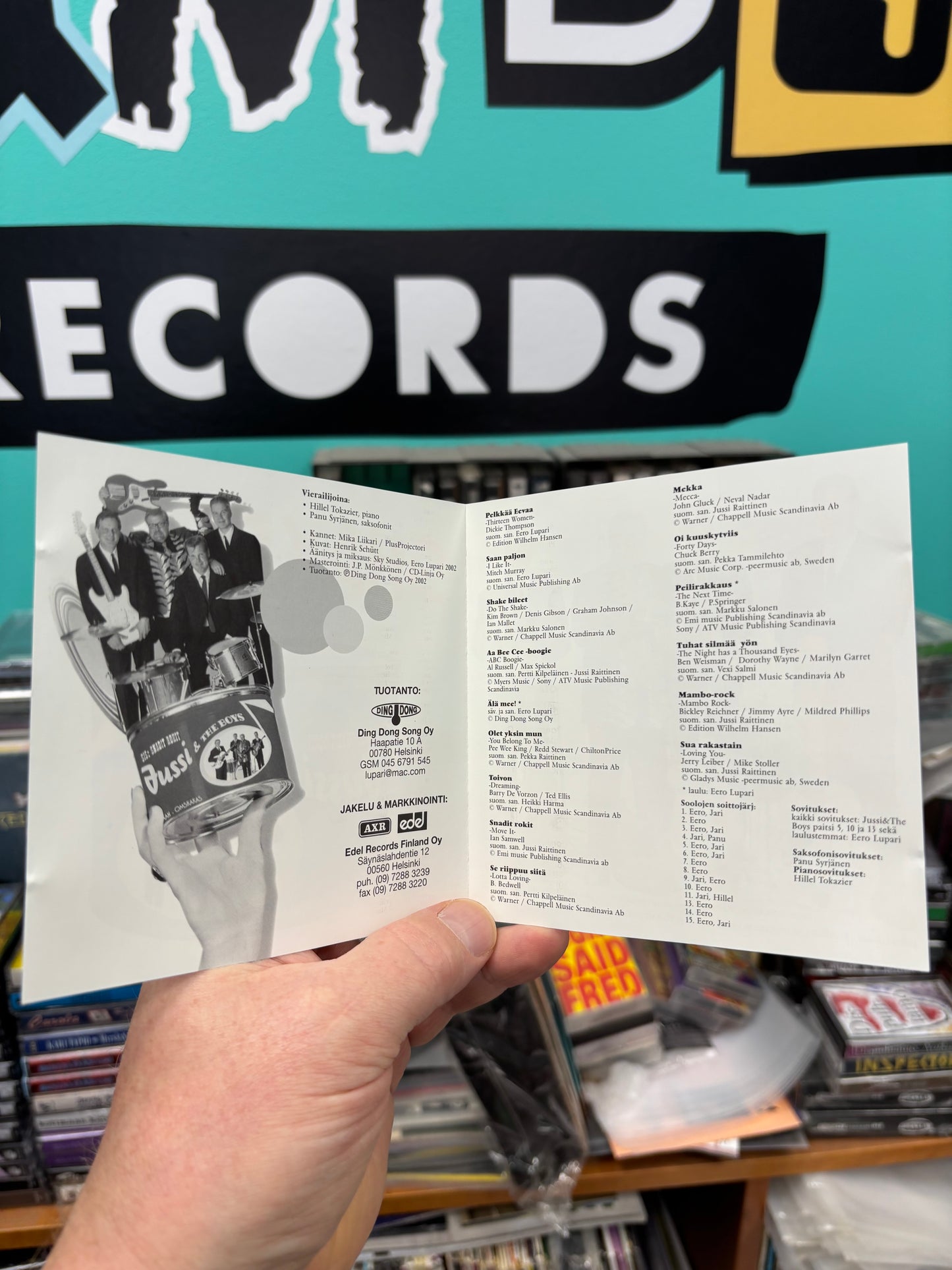 Jussi & The Boys: Shake!, CD, Only pressing, Ding Dong, Finland 2002