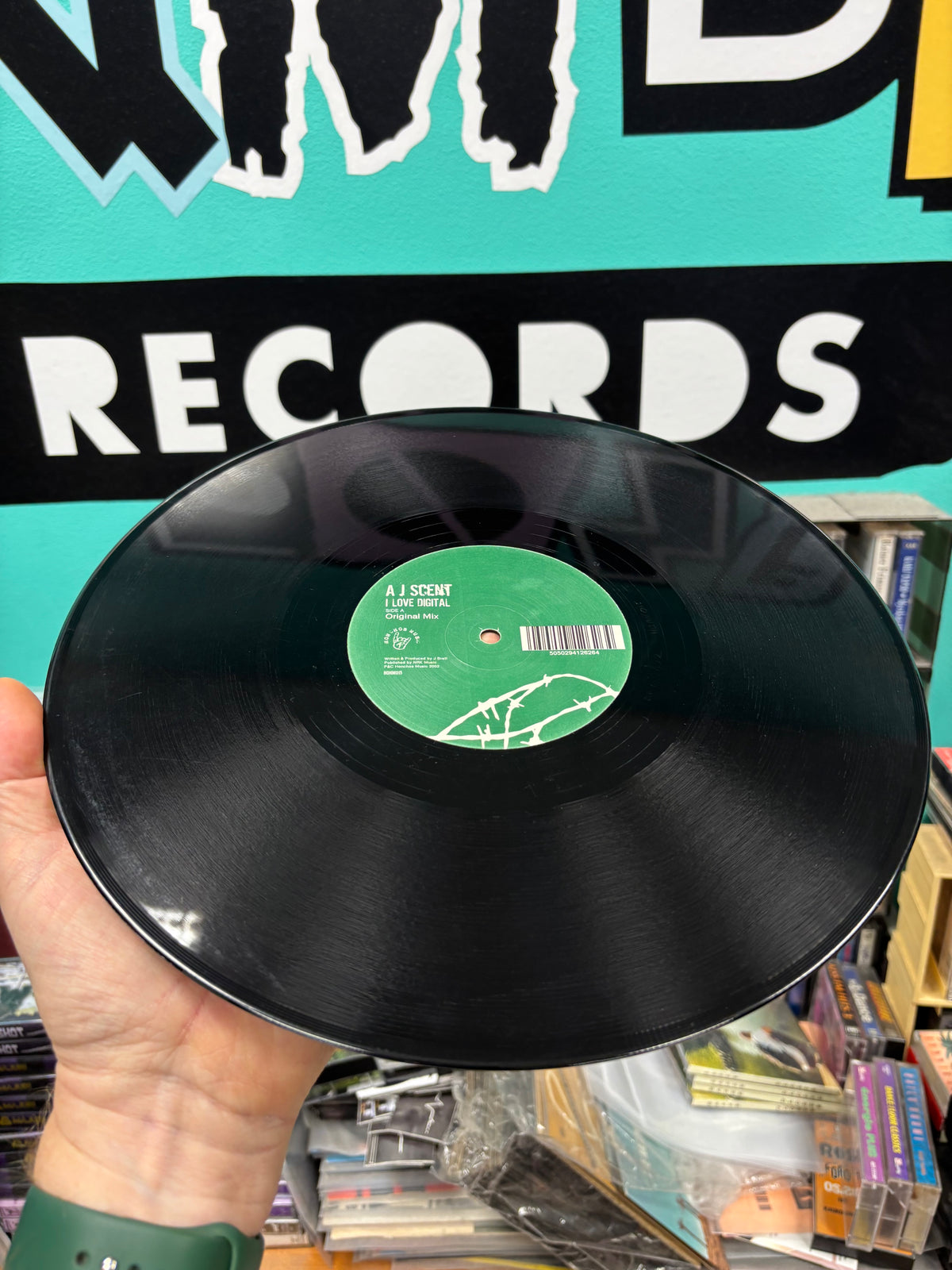 A J Scent: I Love Digital, 12inch, Limited Edition, Honchos Music, UK 2002