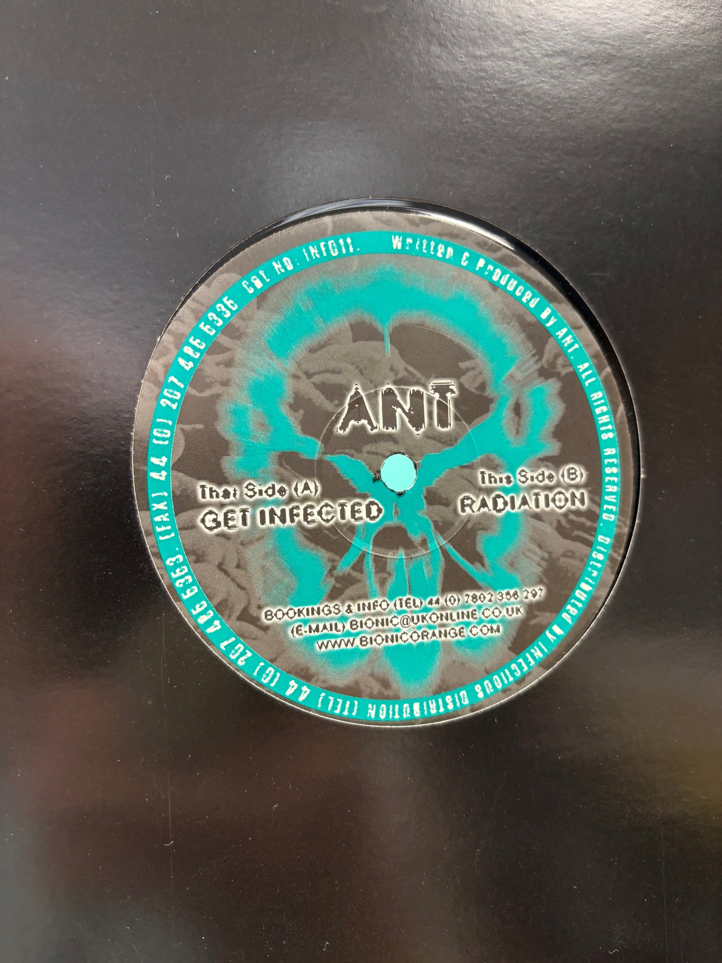 Ant: Get Infected/Radiation, 12inch, Only pressing, Infected, UK 2001