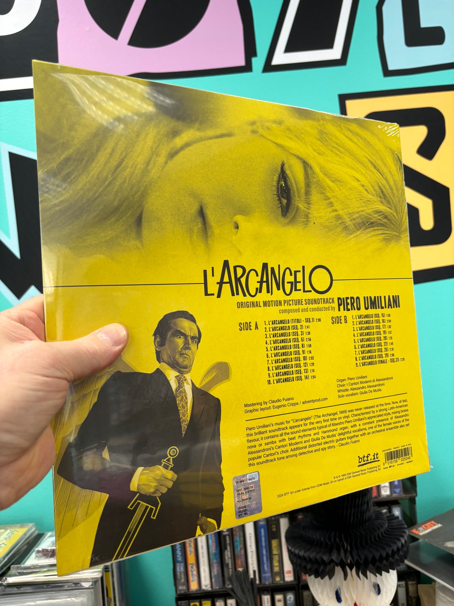 HULLU VARASTOALE -20%‼️‼️‼️ Piero Umiliani: L’Arcangelo, Clear Yellow vinyl LP