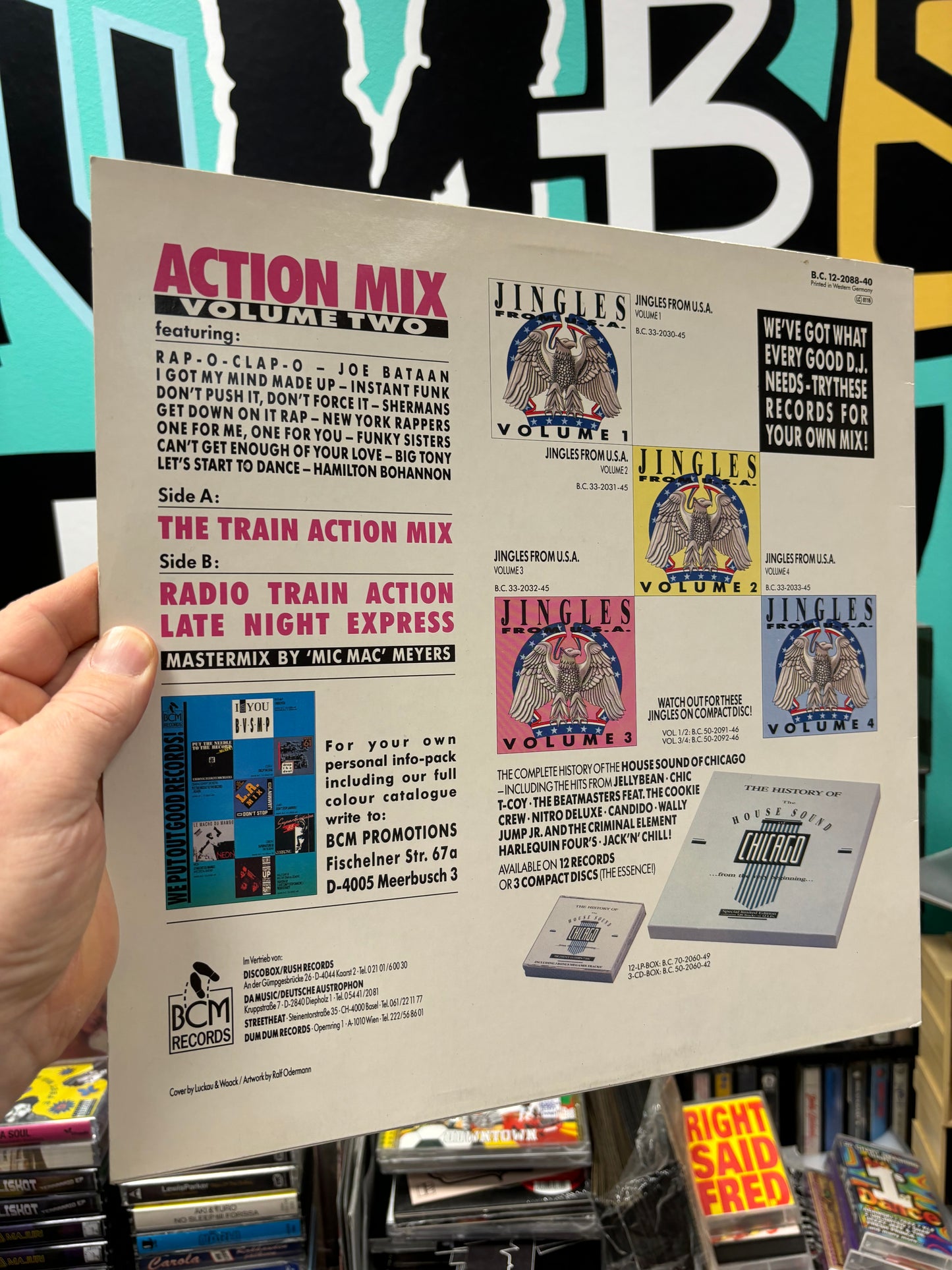 Action Mix Volume Two, 12inch, Partially Mixed, BCM Records, Germany, Austria & Switzerland 1988