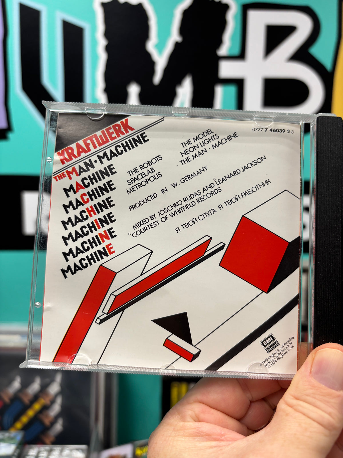 Kraftwerk: The Man-Machine, CD, reissue, Capitol Records, Europe year?
